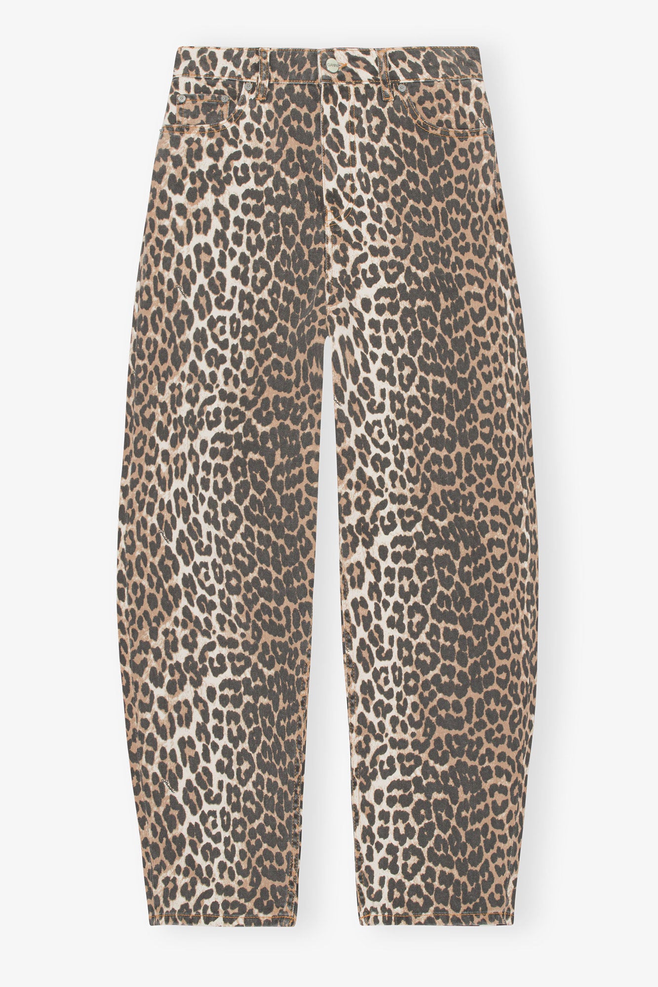 Stary Jeans in Leopard Print - GANNI