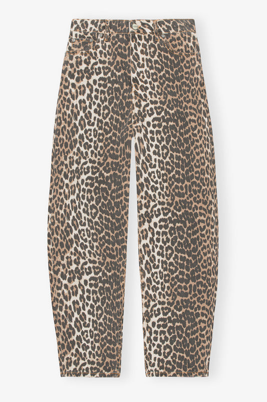 Stary Jeans in Leopard Print - GANNI
