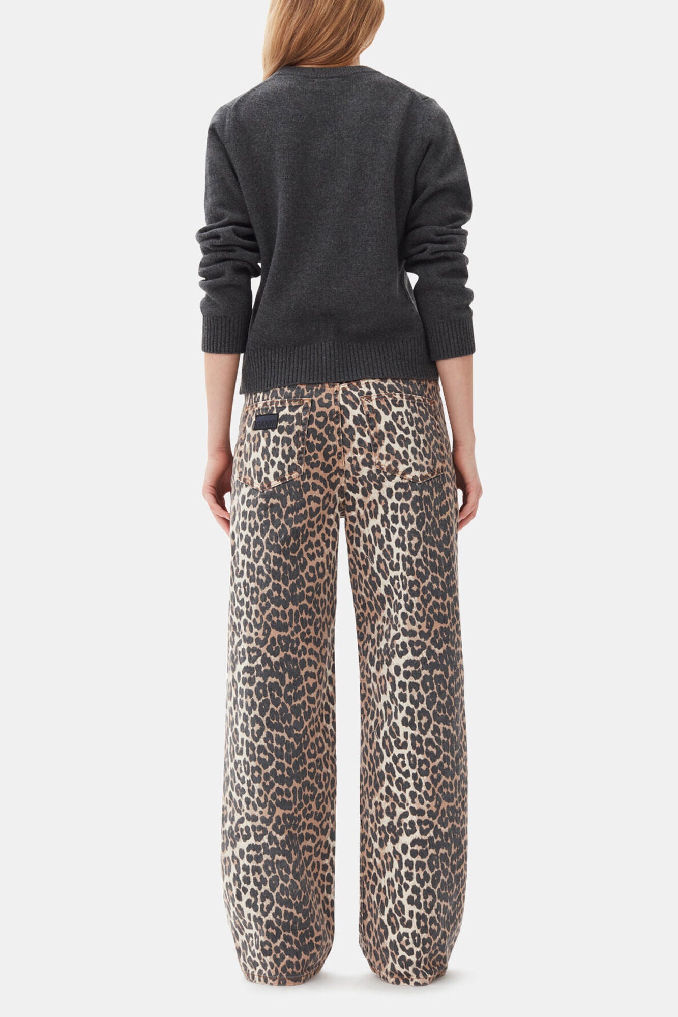 Dark Grey Graphic Tiger Sweater - GANNI