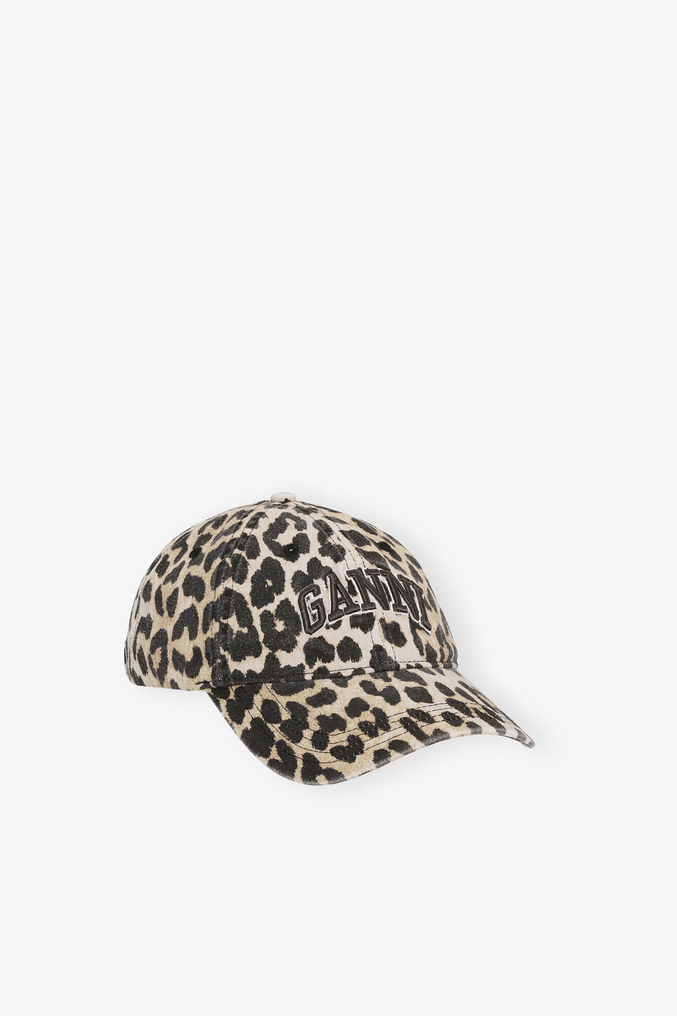 Leopard Leopard Canvas Cap - GANNI
