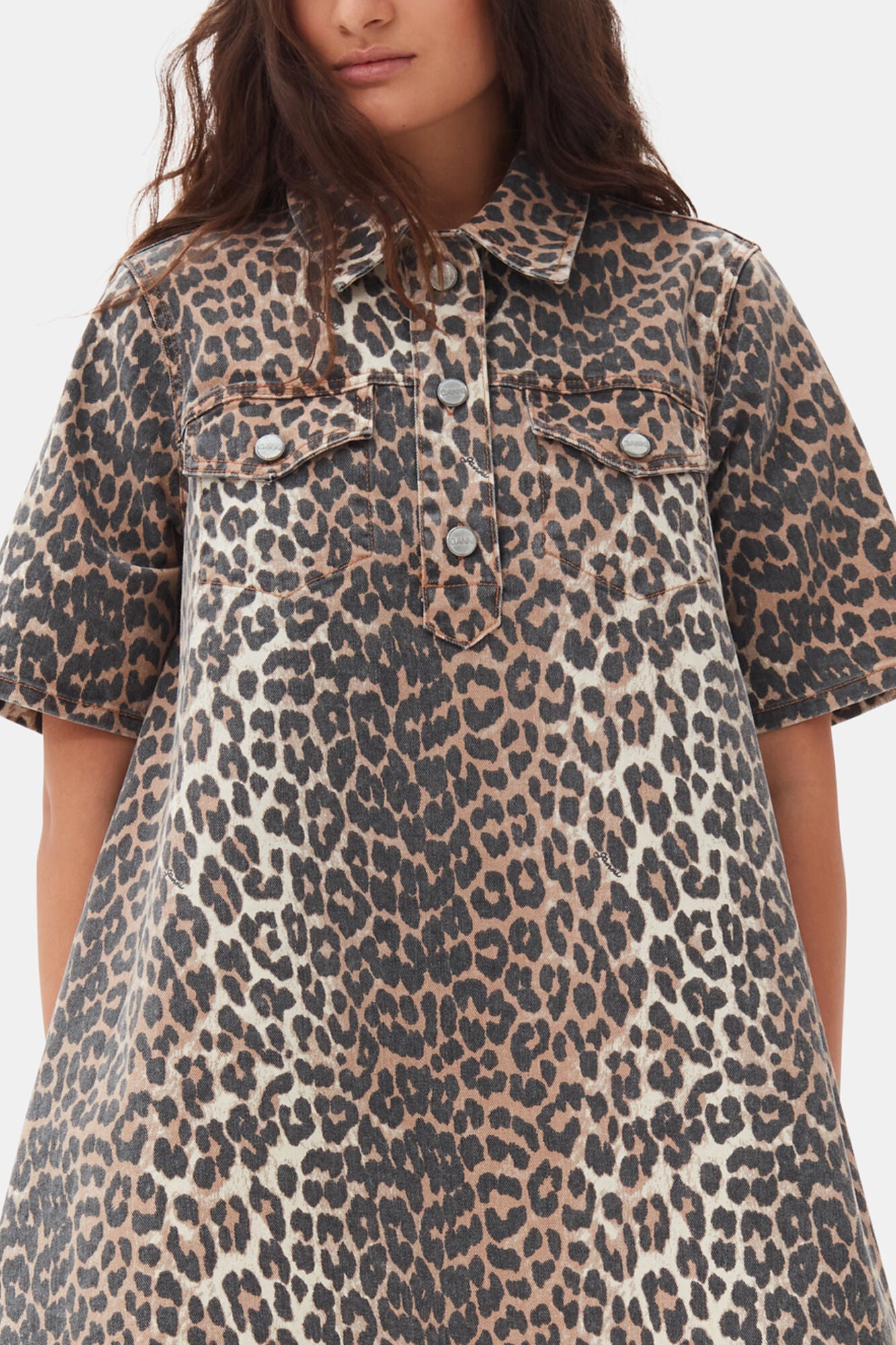Leopard Mini Dress - GANNI