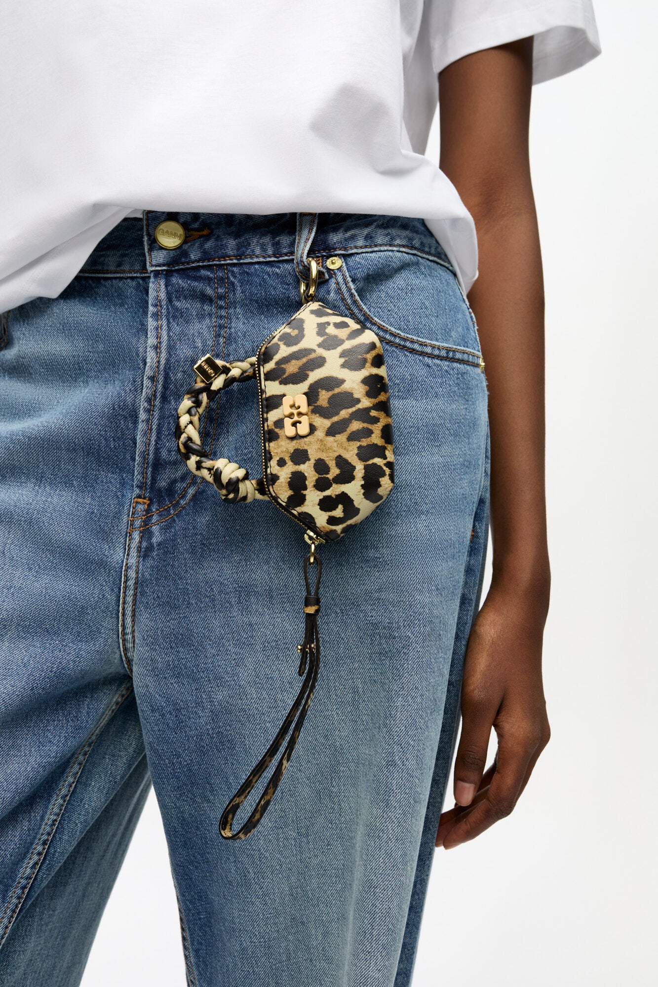 Leopard Leopard Nano Bou Bag - GANNI
