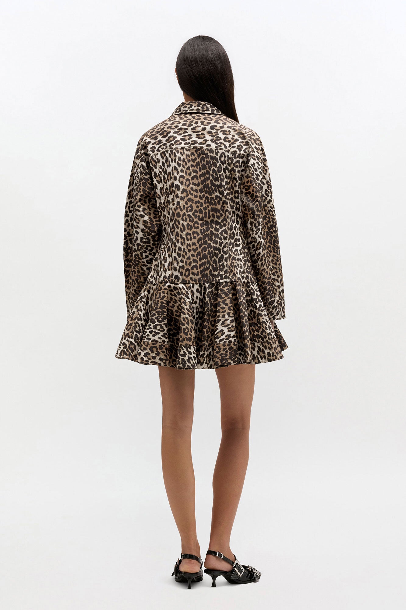Leopard Shirt Dress - GANNI
