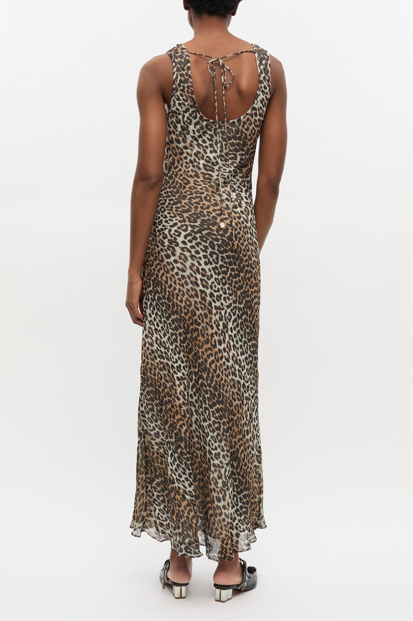 Leopard Print Maxi Dress - GANNI