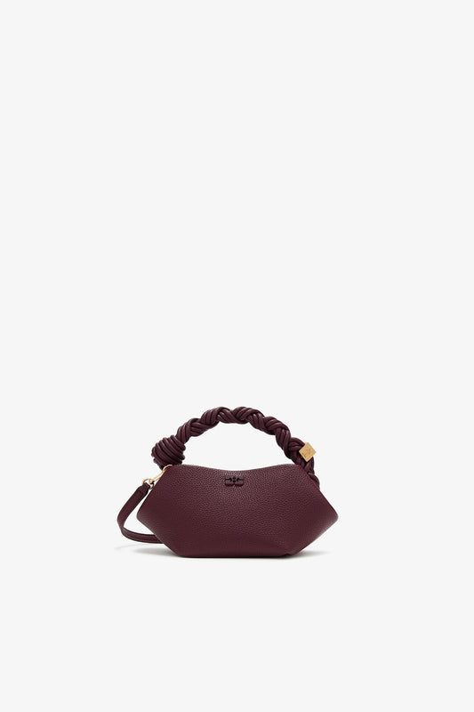 Port Royale Mini Bou Bag in Burgundy - GANNI