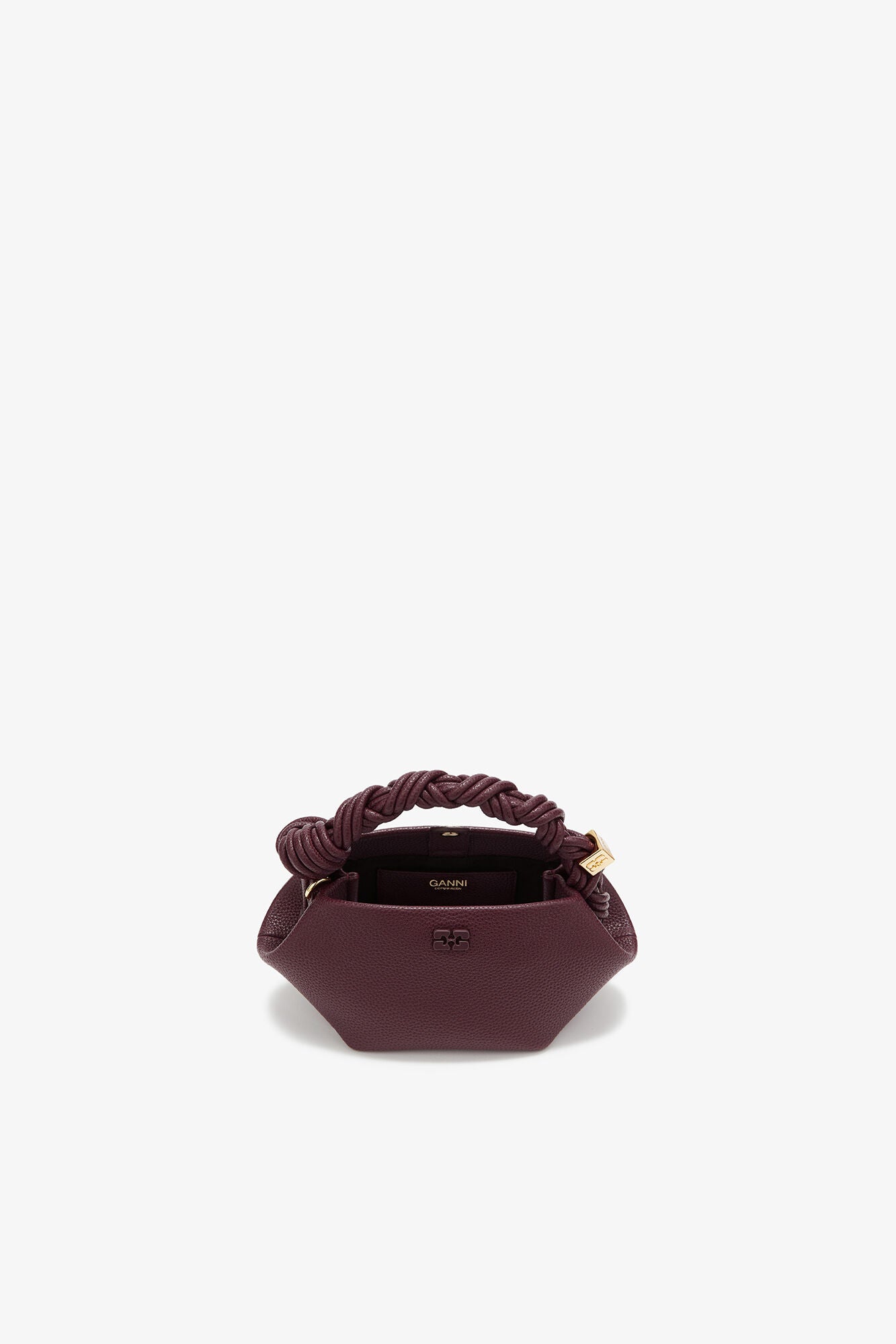 Port Royale Mini Bou Bag in Burgundy - GANNI