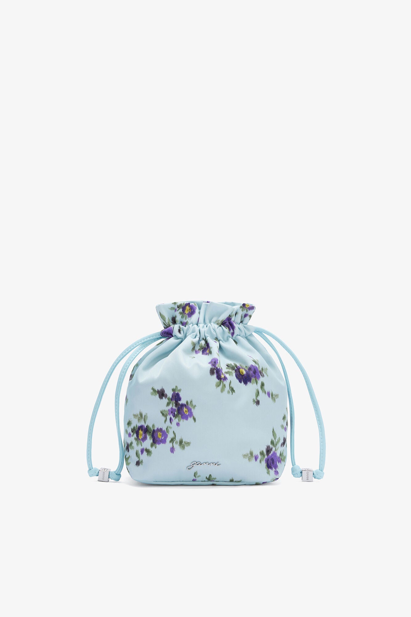 Iced Aqua Pouch in Printed Nylon - GANNI