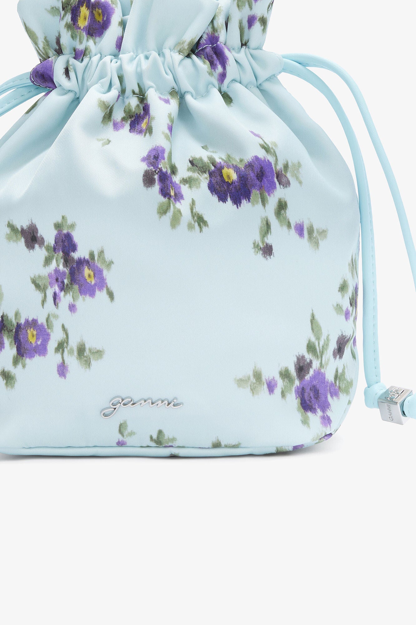 Iced Aqua Pouch in Printed Nylon - GANNI