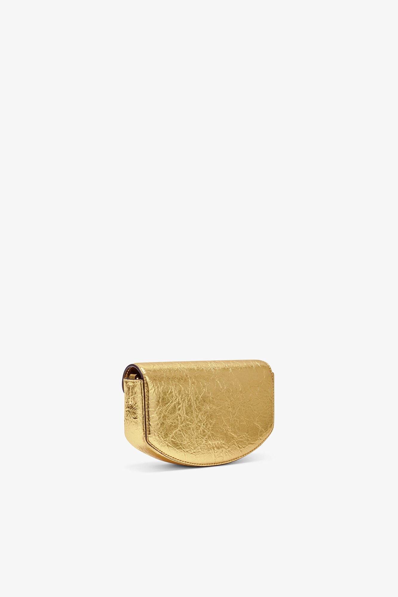 Lulu Wallet On Chain in Metallic - GANNI