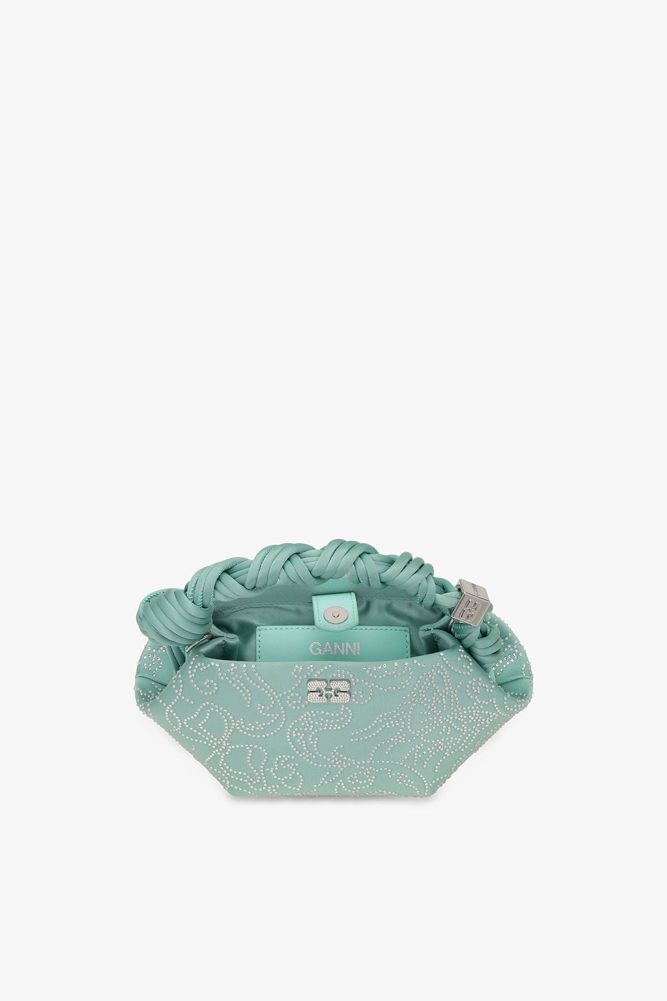 Brook Green Green Rhinestone Mini Bou Bag - GANNI