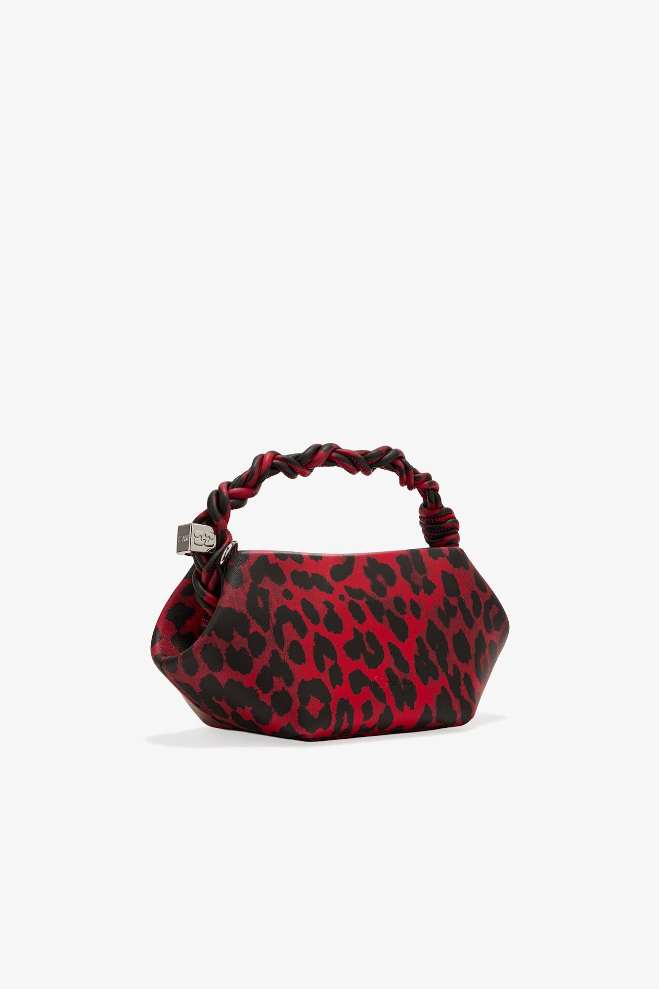 Racing Red Red Leopard Mini Bou Bag - GANNI