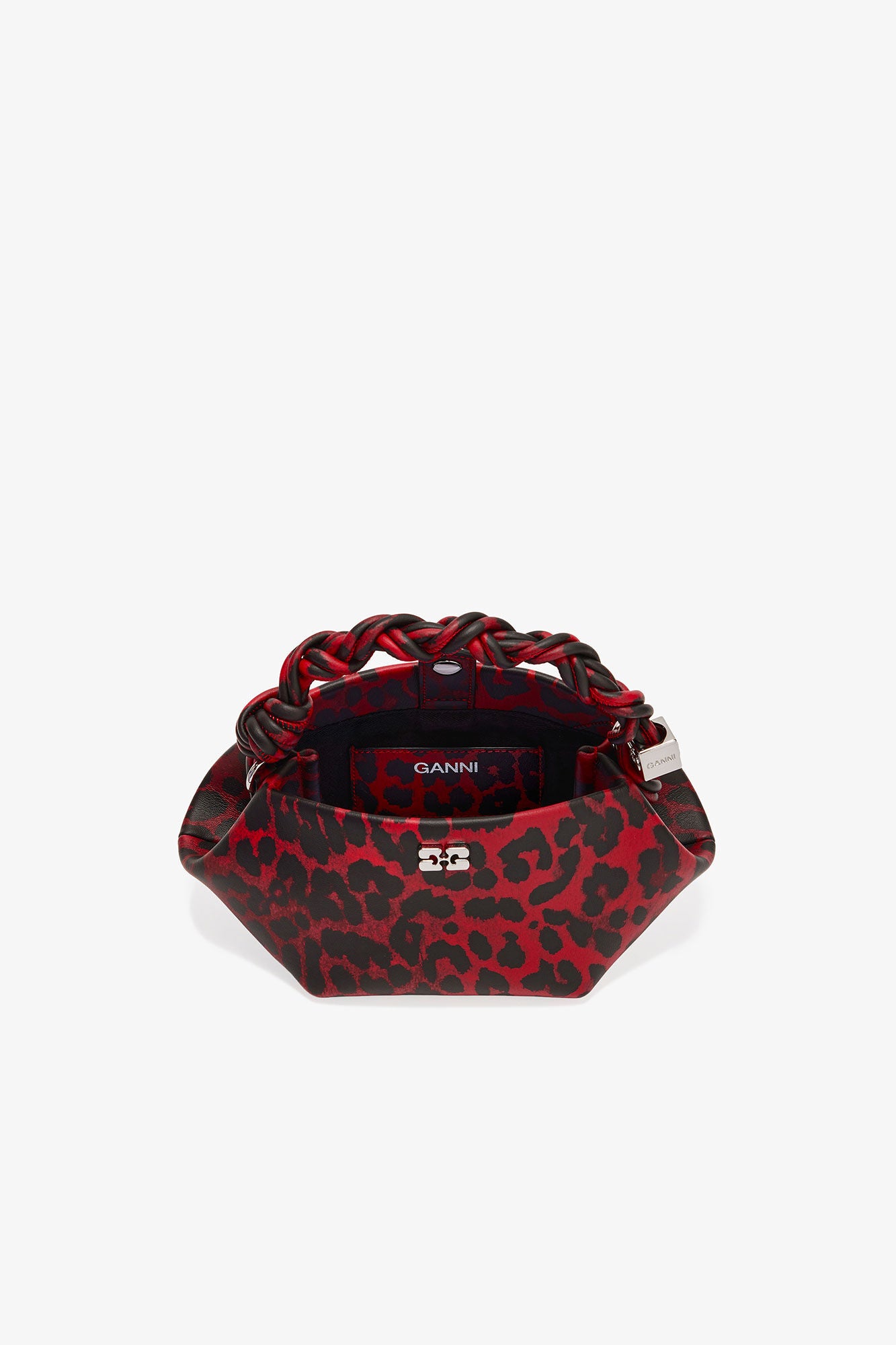 Racing Red Red Leopard Mini Bou Bag - GANNI