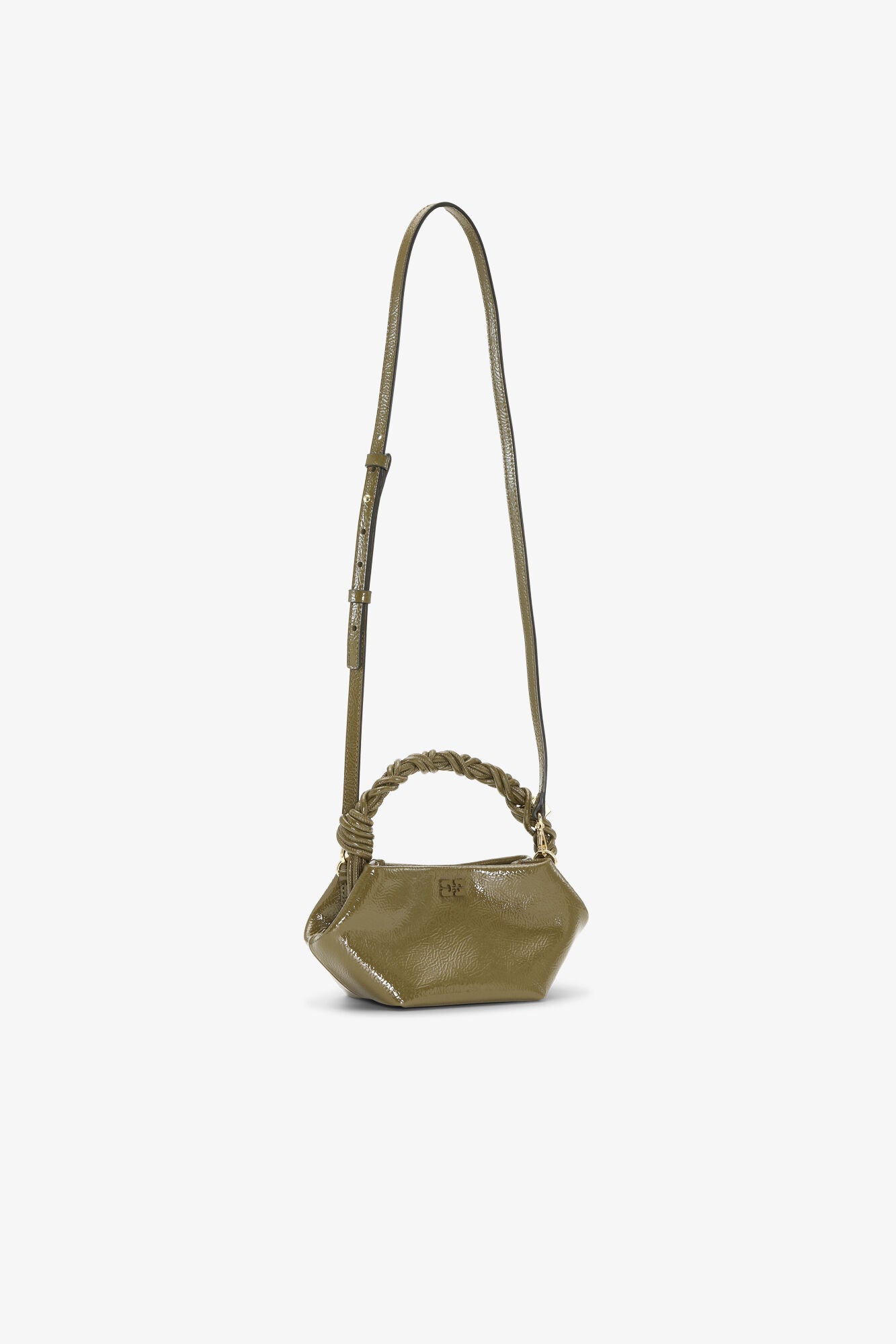 Military Olive Olive Green Mini Bou Bag - GANNI