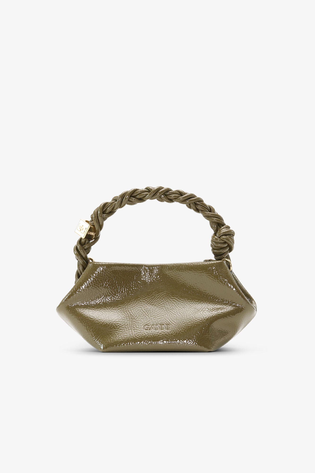 Military Olive Olive Green Mini Bou Bag - GANNI