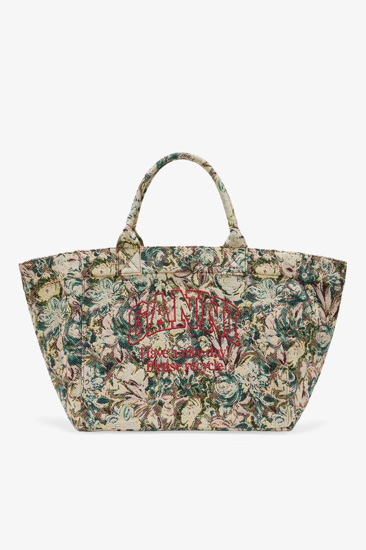 Jadeite Tapestry XXL Tote - GANNI