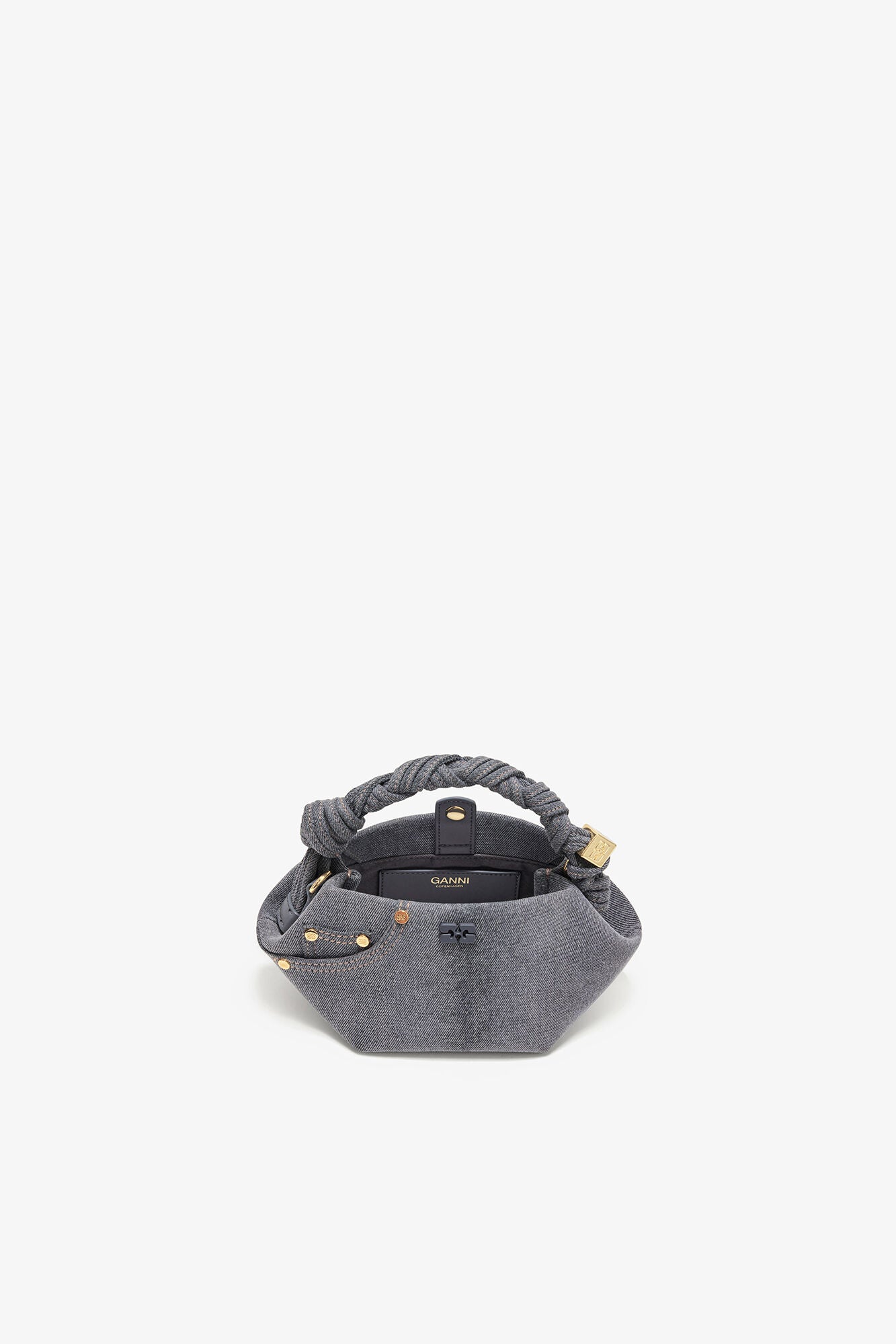 Lava Smoke Washed Grey Mini Bou Bag - GANNI