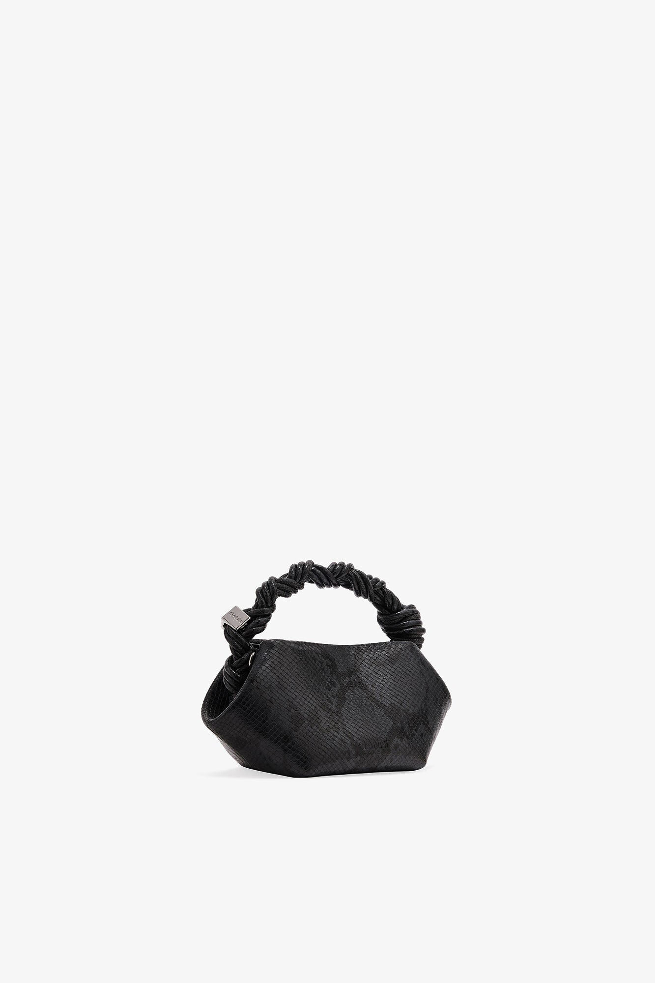 Croco Black Snake Mini Bou Bag - GANNI