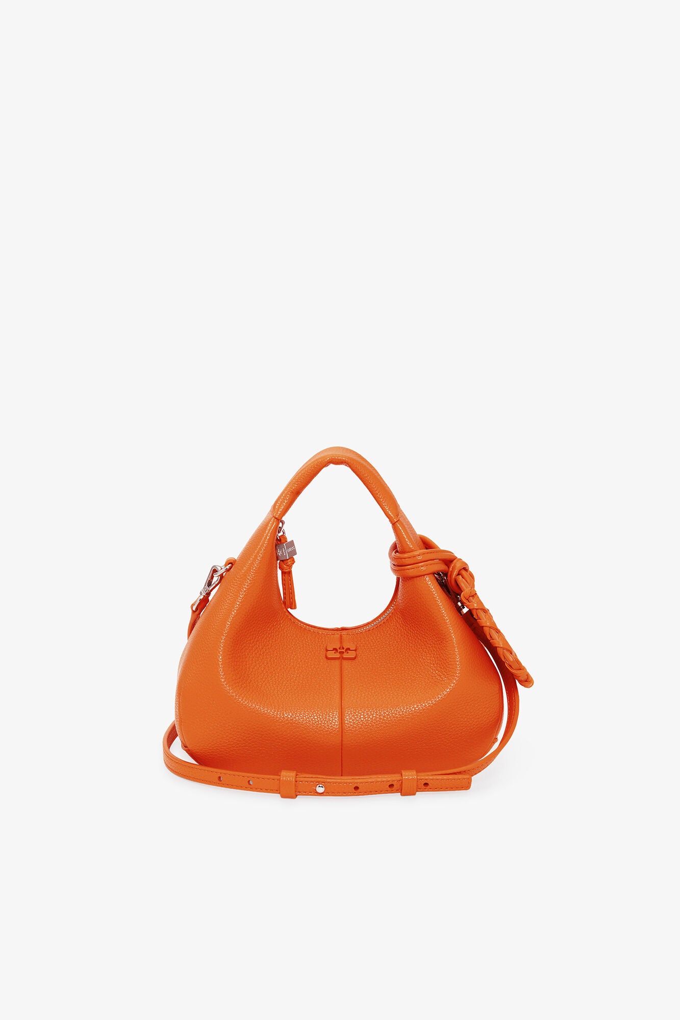 Russet Orange Orange Mini Hobo Bag - GANNI