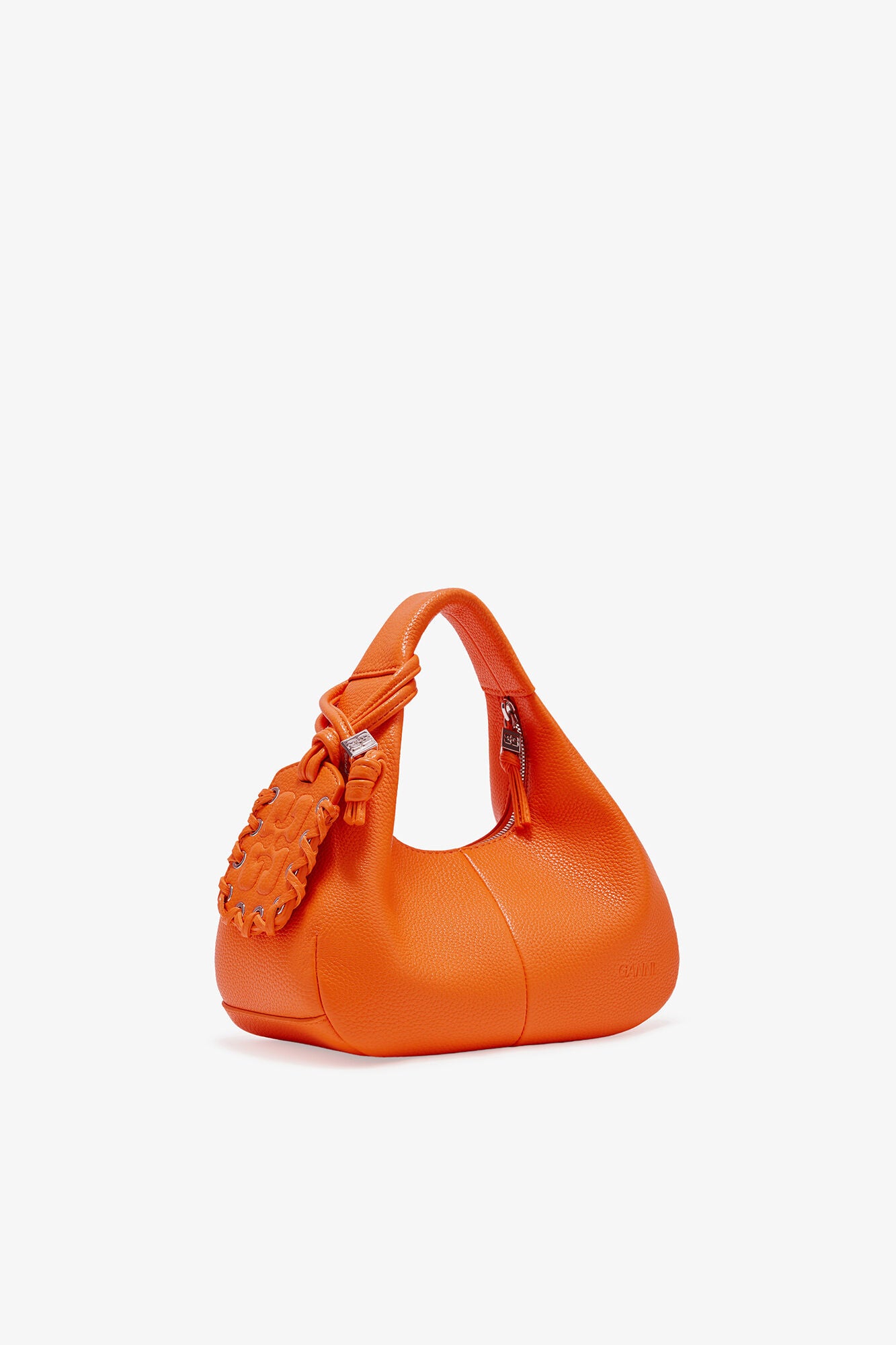 Russet Orange Orange Mini Hobo Bag - GANNI