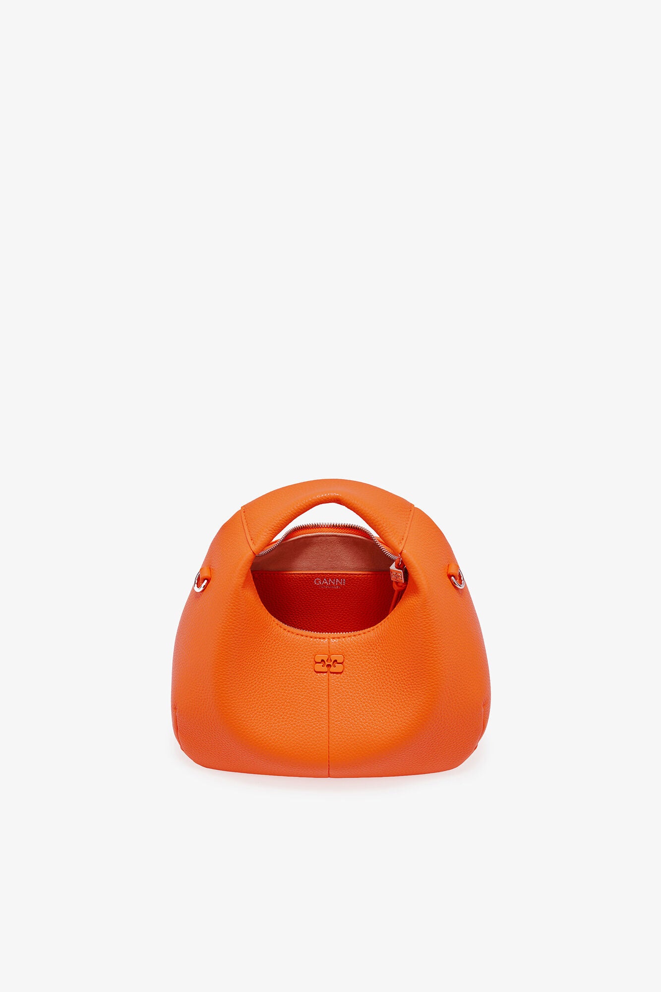 Russet Orange Orange Mini Hobo Bag - GANNI