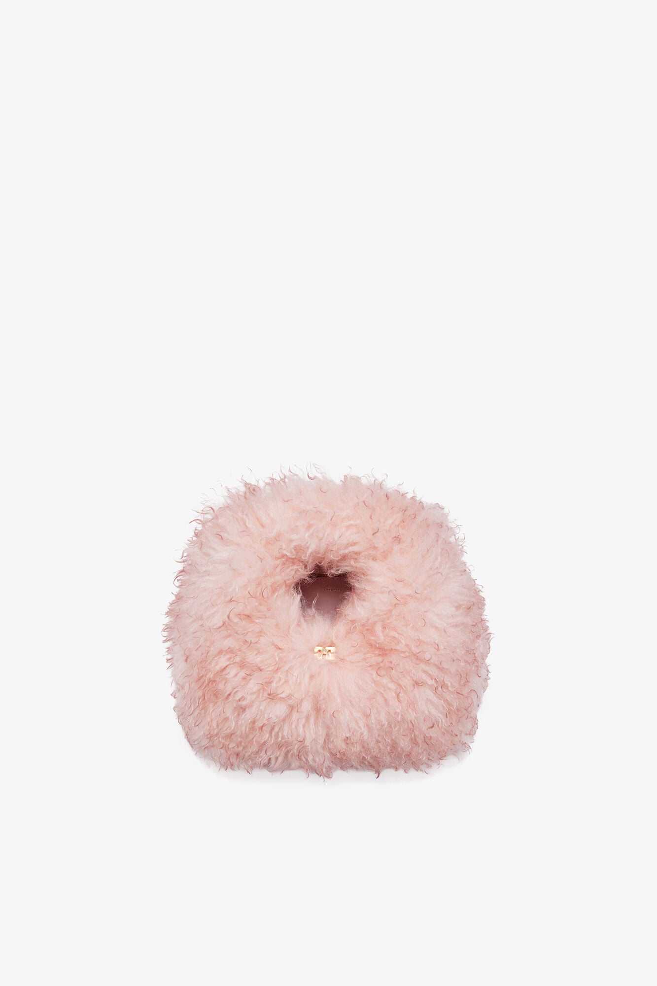 Mary's Rose Pink Fur Mini Hobo Bag - GANNI