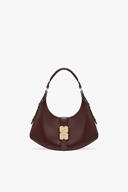 Chicory Coffee Brown Small Kat Bag - GANNI