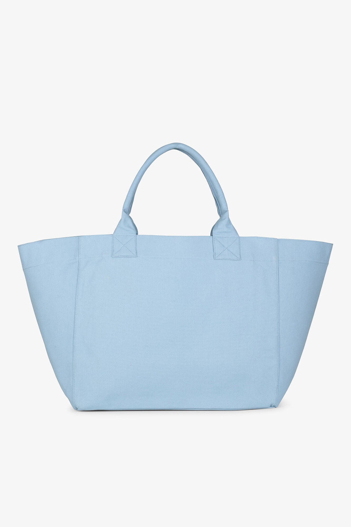Soft Chambray Blue XXL Animal Print Tote - GANNI