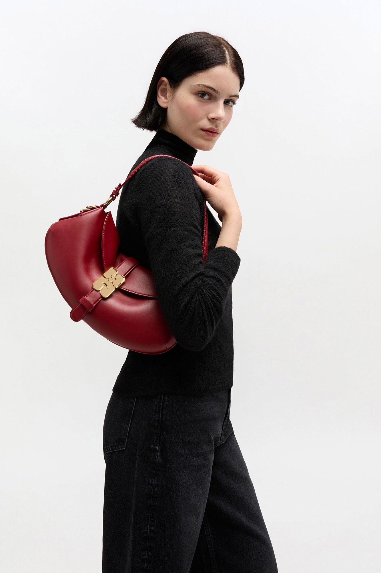 Red Dahlia Red B-Kat Bag - GANNI