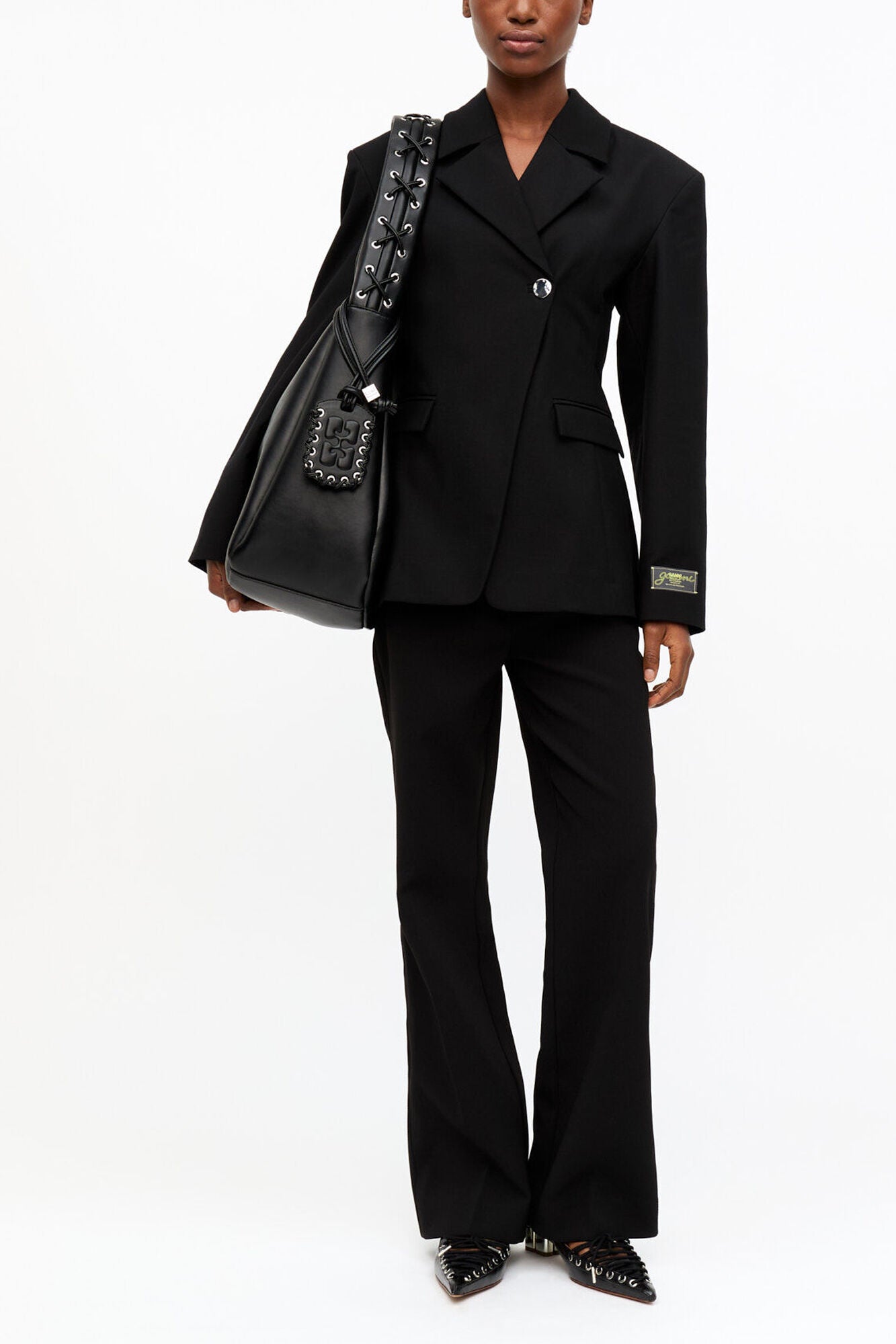 Black Black XXL Hobo Bag - GANNI