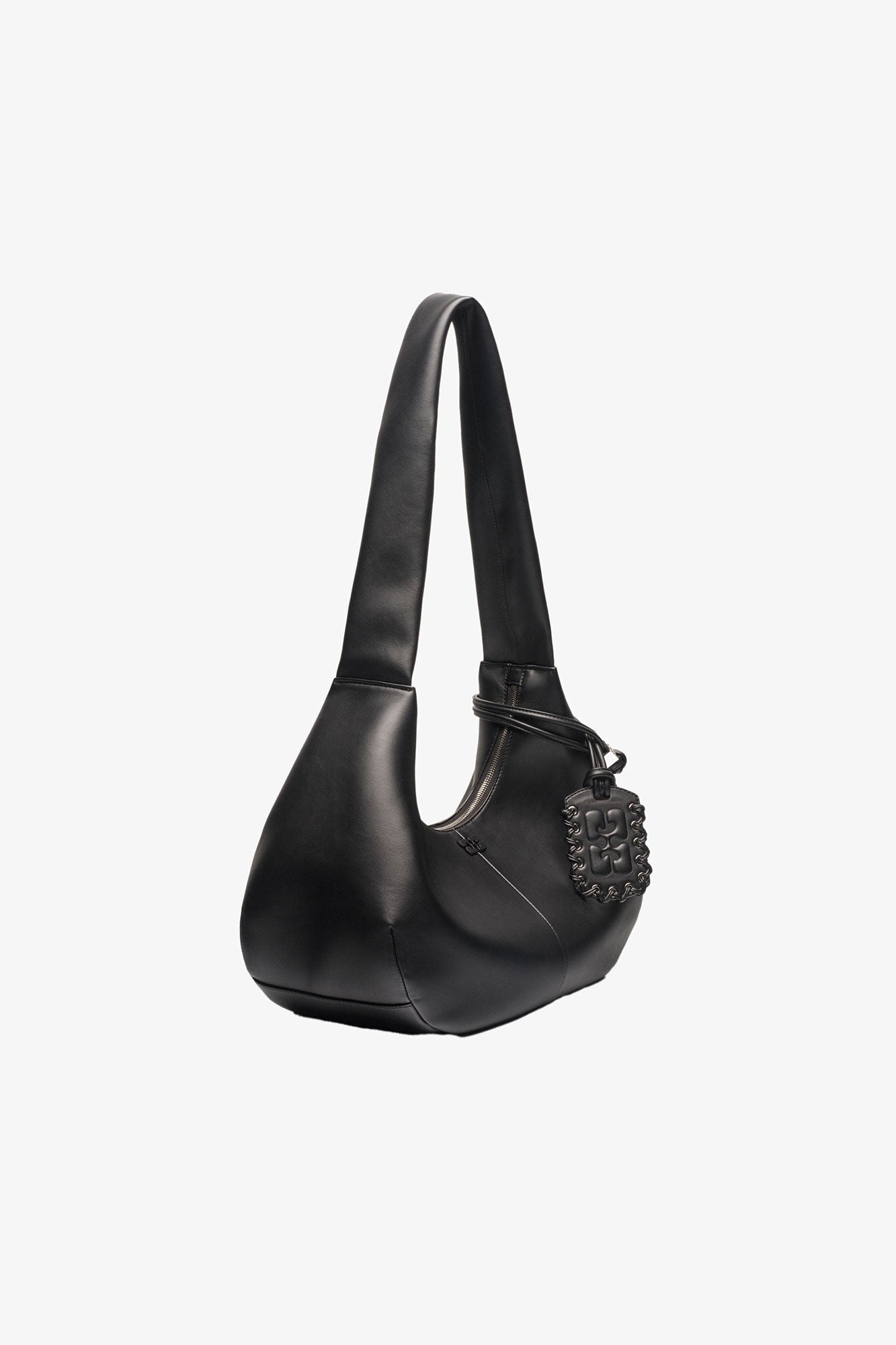 Black Black Medium Hobo Bag - GANNI