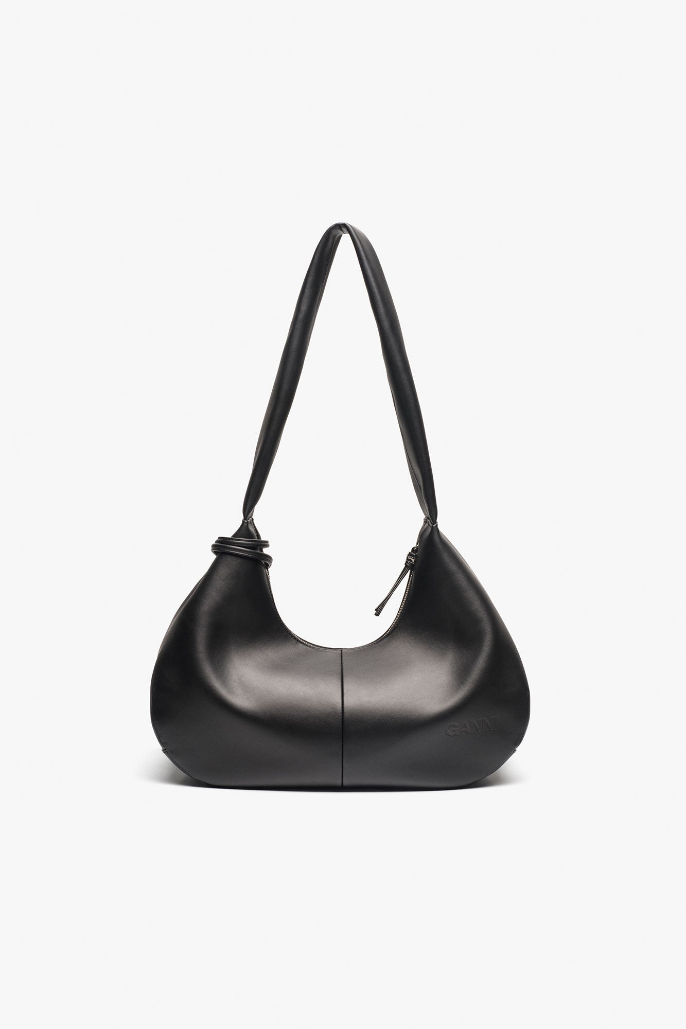 Black Black Medium Hobo Bag - GANNI