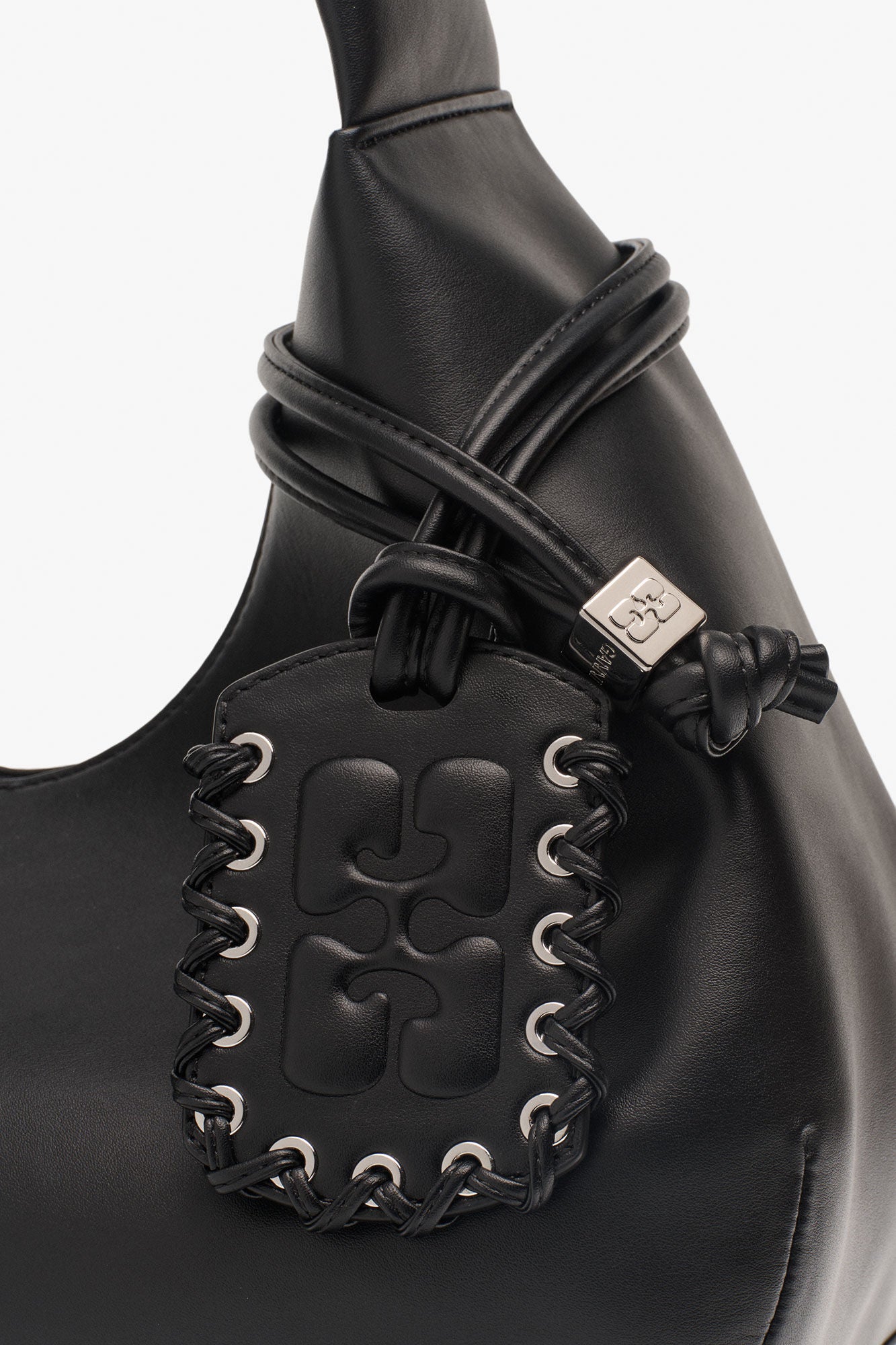 Black Black Medium Hobo Bag - GANNI