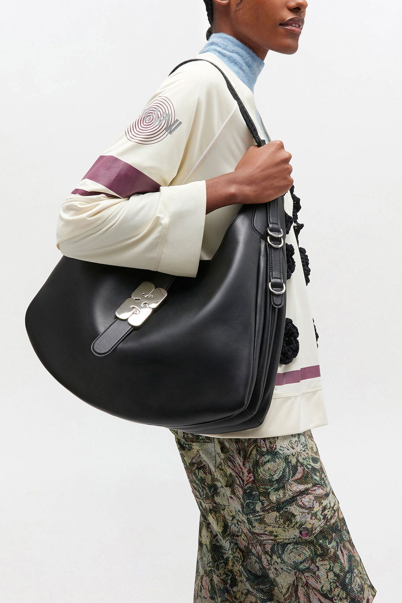 Black Black Large Kat Bag - GANNI