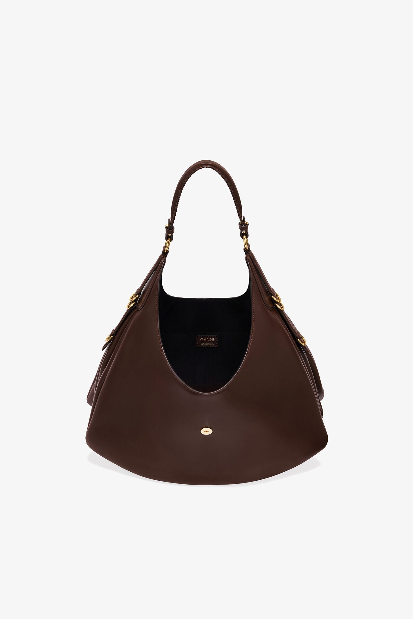 Chicory Coffee Brown Large Kat Bag - GANNI