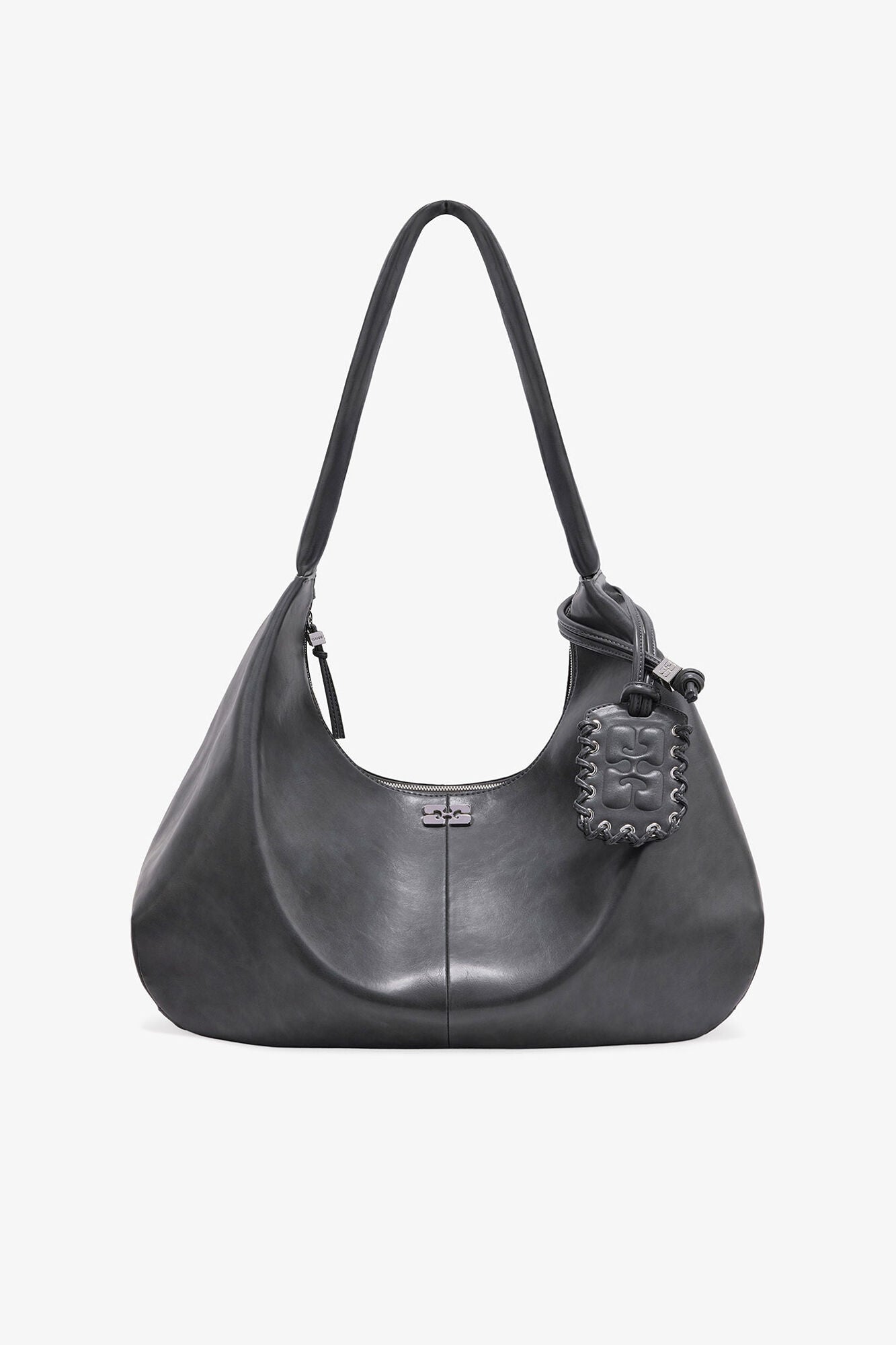 Steal Grey Steel Grey XXL Hobo Bag - GANNI
