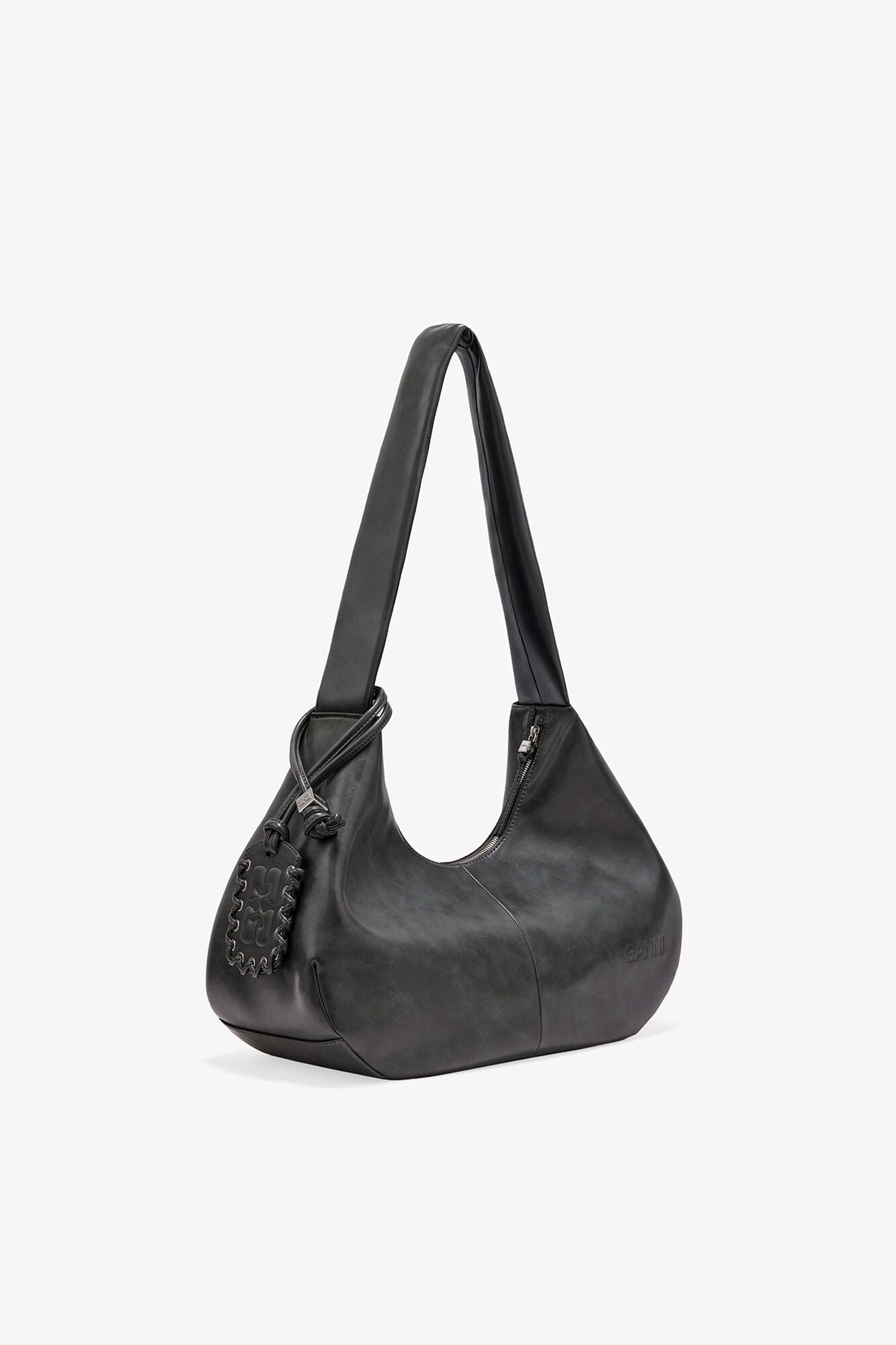 Steal Grey Steal Grey Medium Hobo Bag - GANNI
