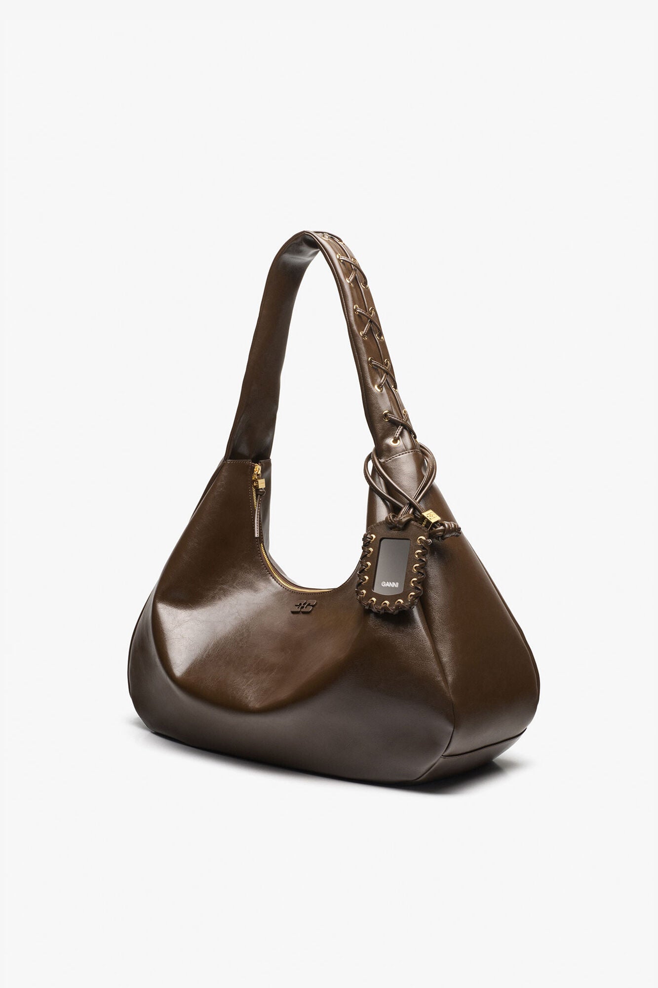 Dark Olive Dark-Olive Oleatex XXL Hobo Bag - GANNI