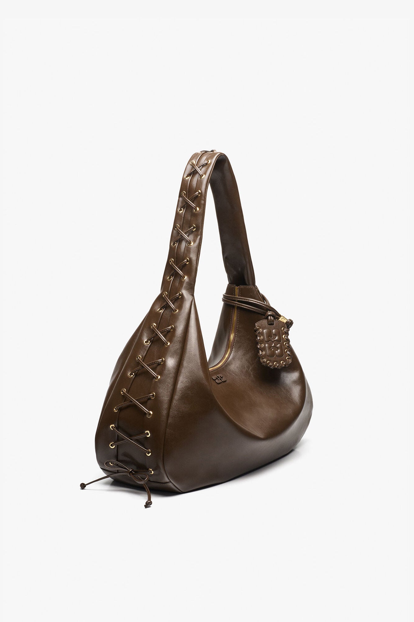 Dark Olive Dark-Olive Oleatex XXL Hobo Bag - GANNI