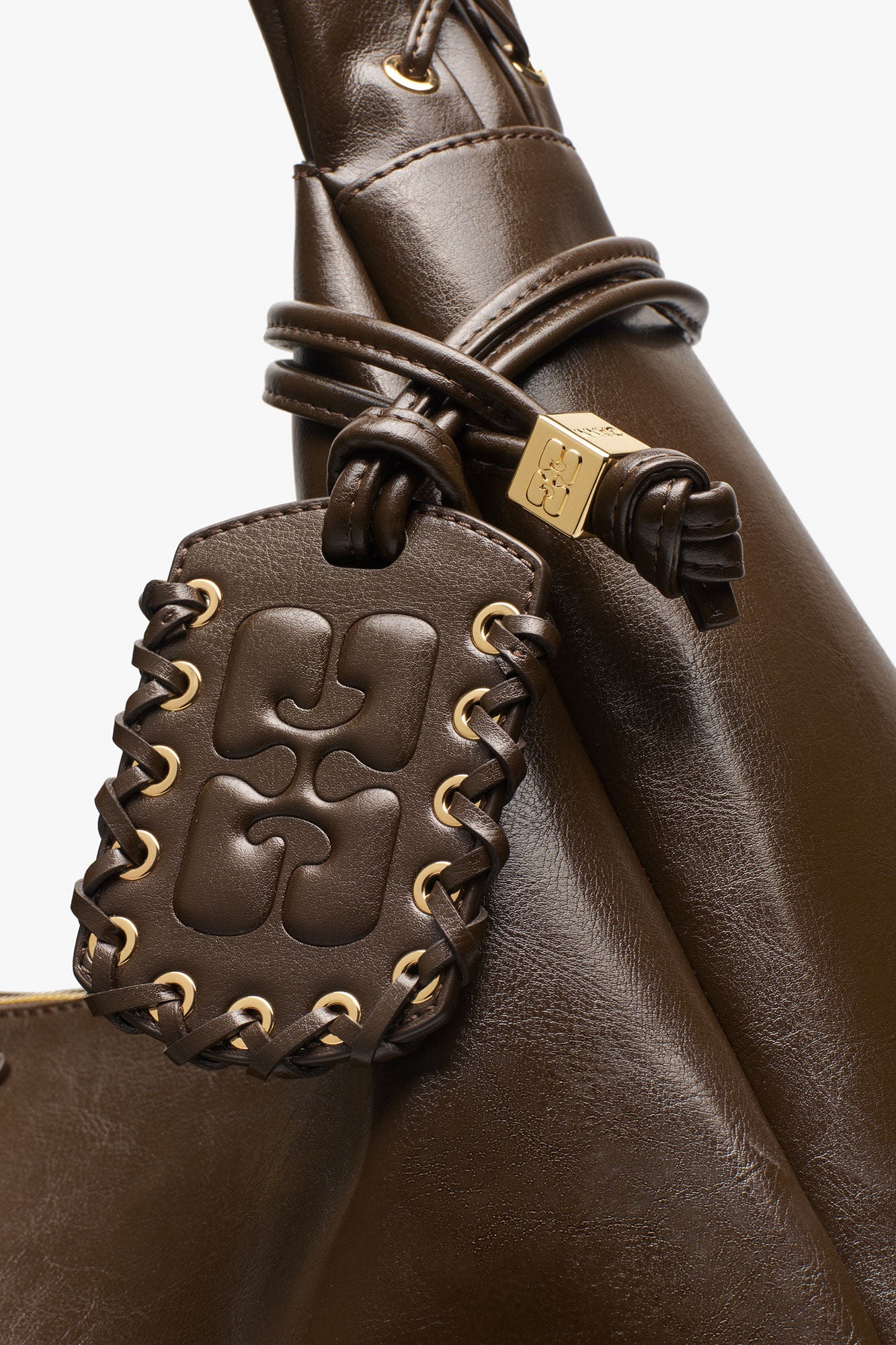 Dark Olive Dark-Olive Oleatex XXL Hobo Bag - GANNI