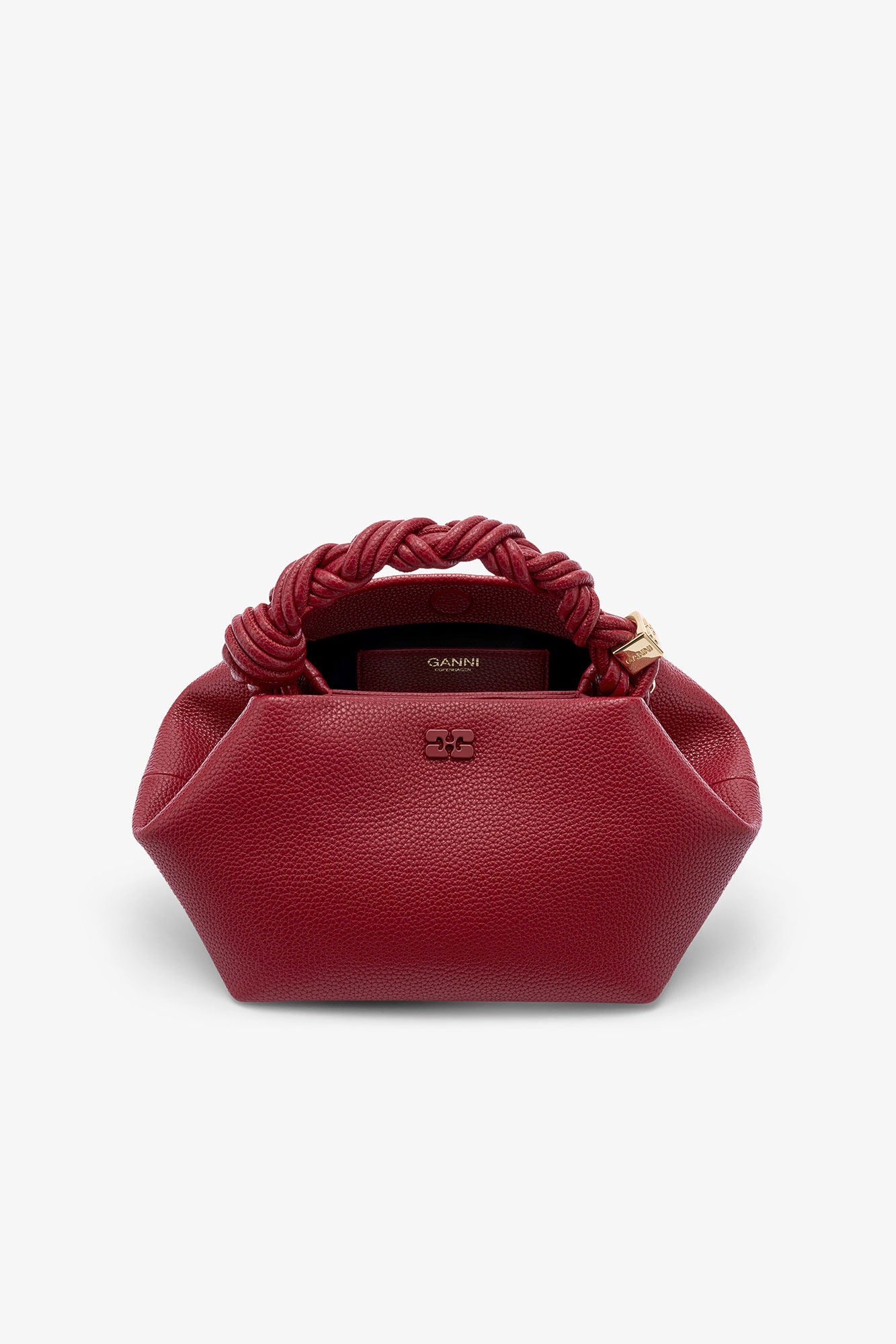 Red Dahlia Red Grained Small Bou Bag - GANNI