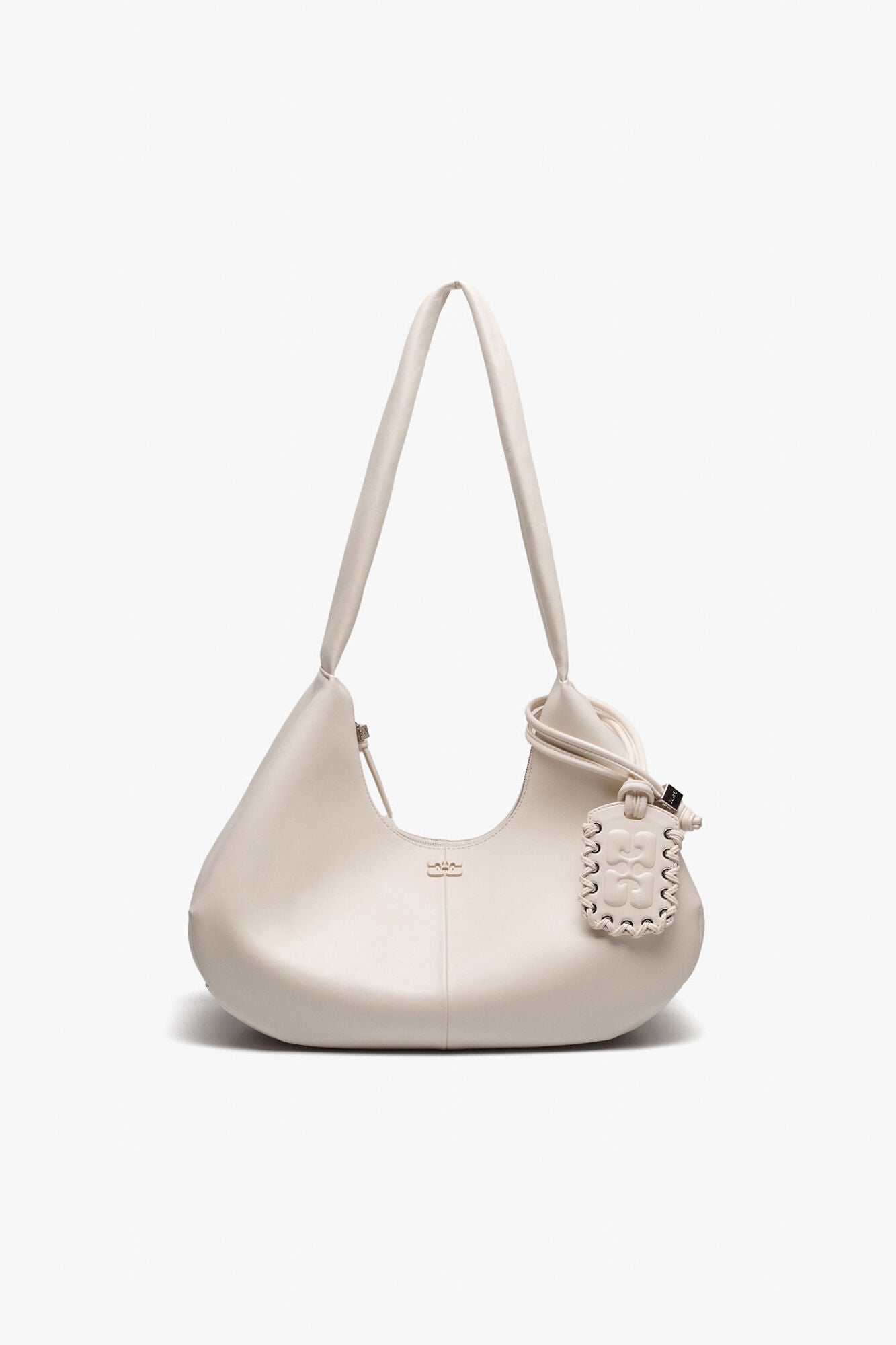 Egret Ivory Medium Hobo Bag - GANNI