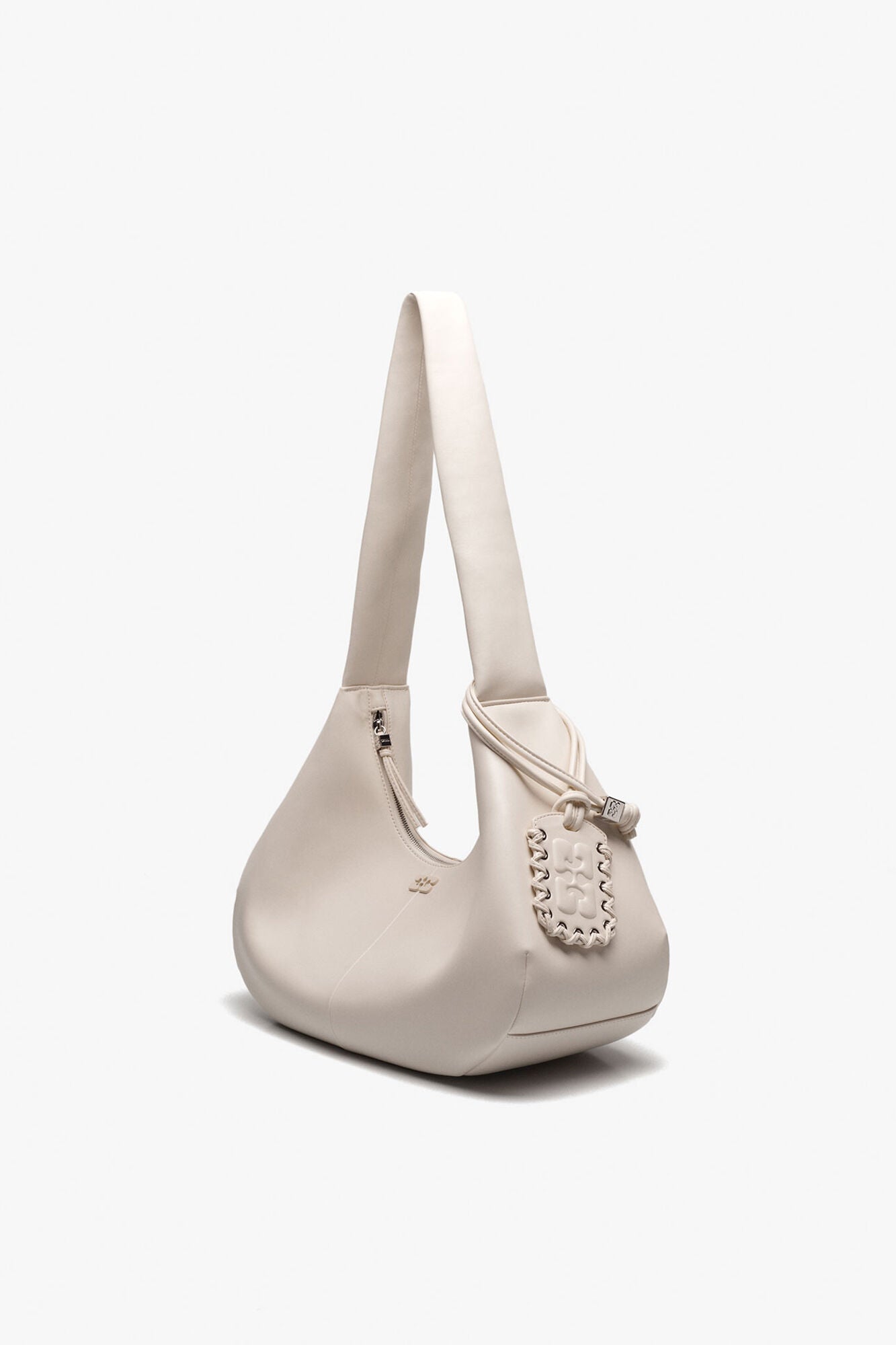 Egret Ivory Medium Hobo Bag - GANNI
