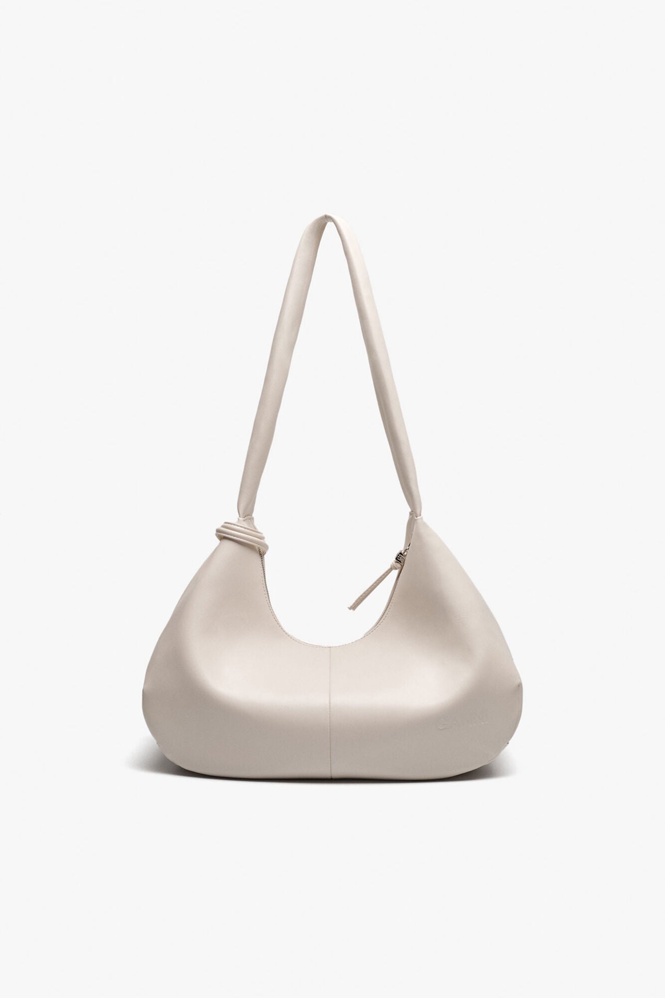 Egret Ivory Medium Hobo Bag - GANNI