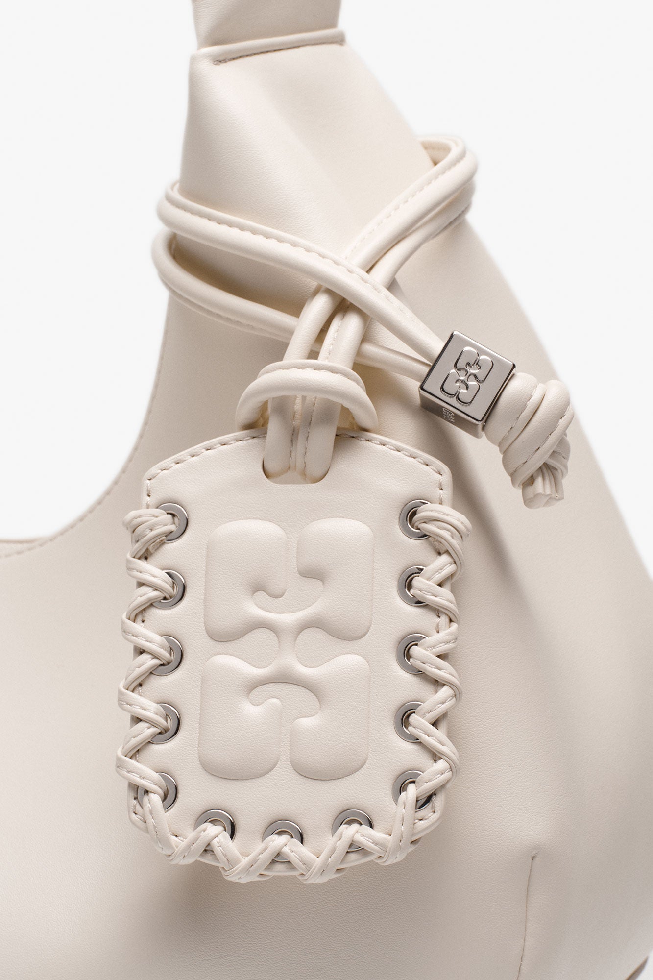 Egret Ivory Medium Hobo Bag - GANNI
