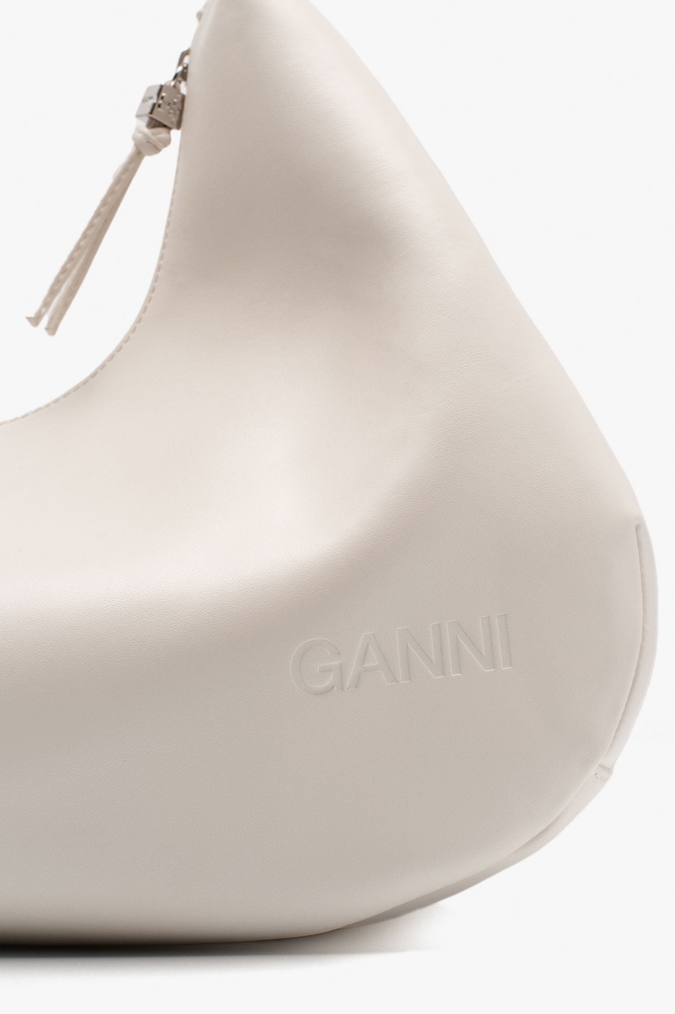 Egret Ivory Medium Hobo Bag - GANNI