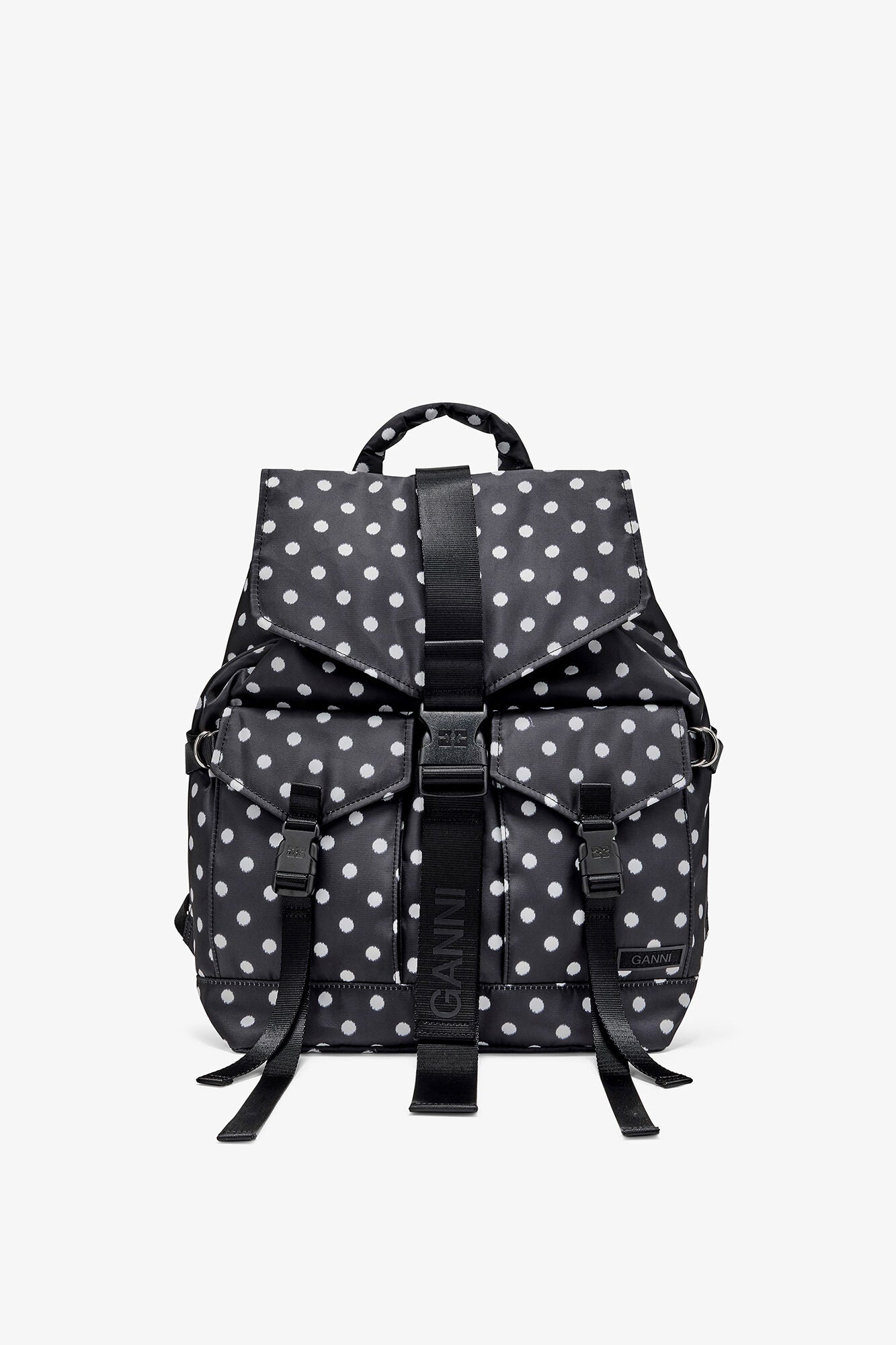 Black Dots Re-Tech Backpack - GANNI