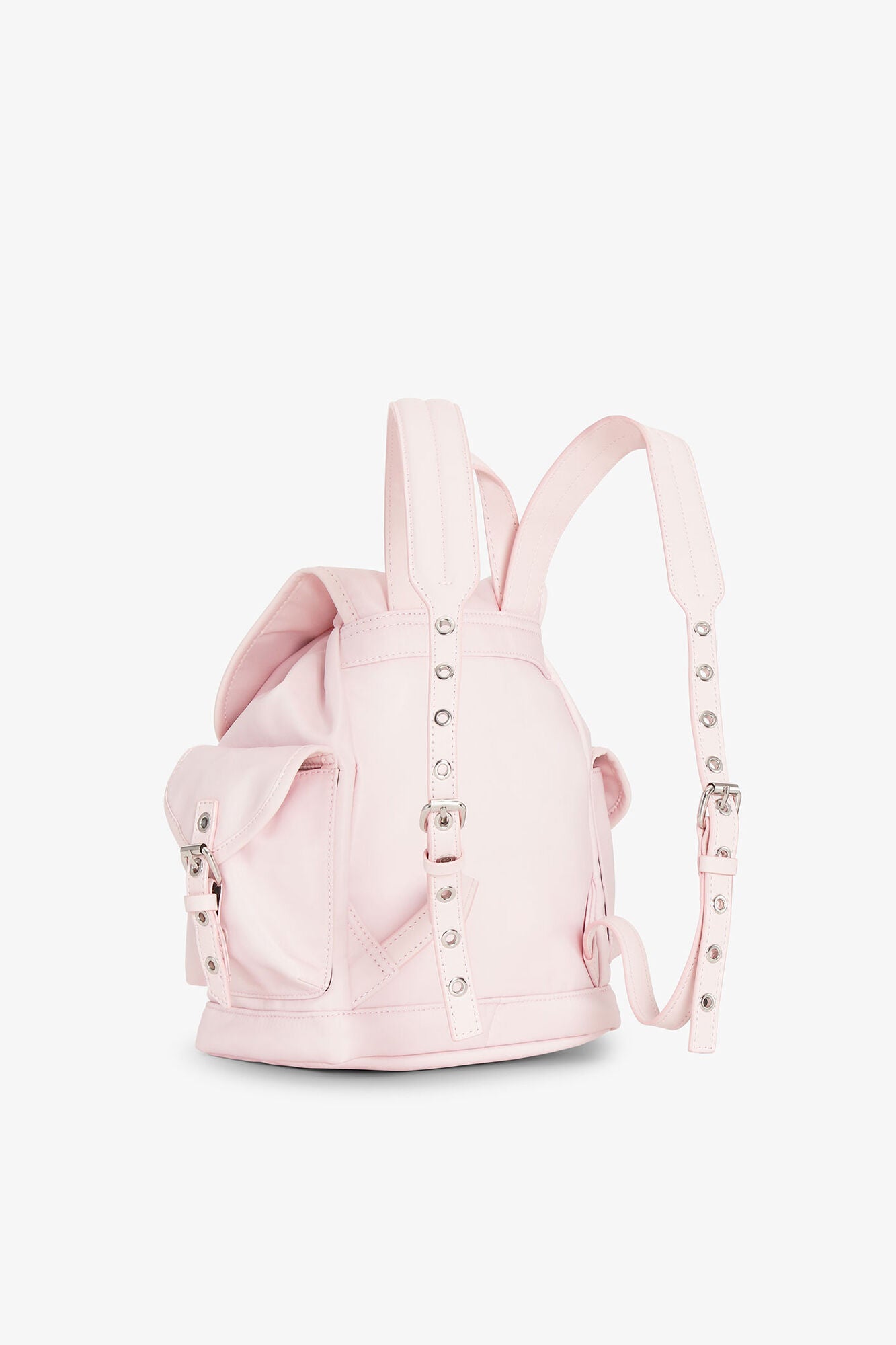 Chalk Pink Pink Small Bucky Backpack - GANNI