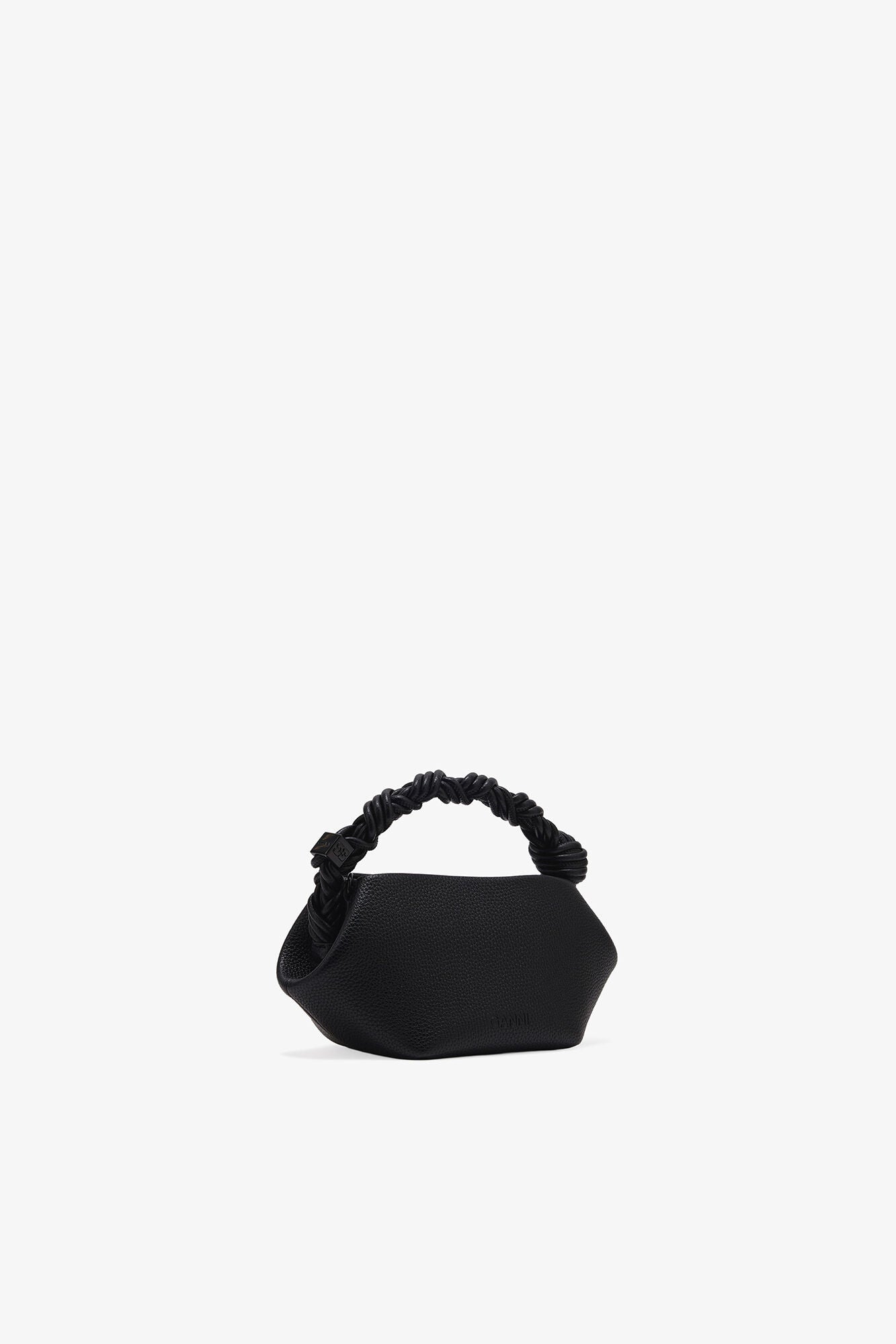 Black Black Grained Mini Bou Bag - GANNI
