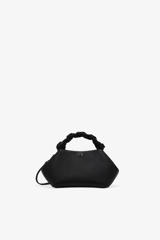 Black Black Grained Small Bou Bag - GANNI