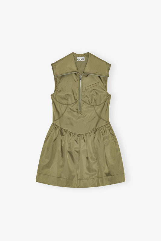 Dress in Green Nylon - GANNI